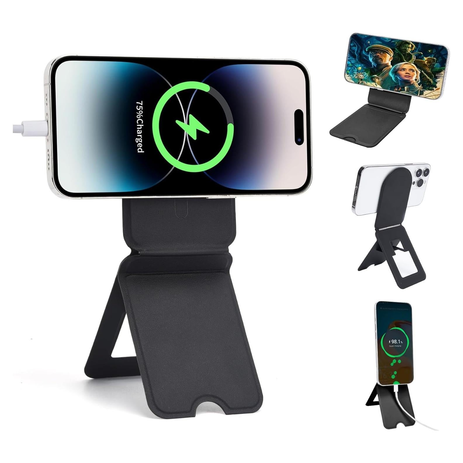 Soporte trípode magnético EWEMDAI para iPhone 12-16 - Negro