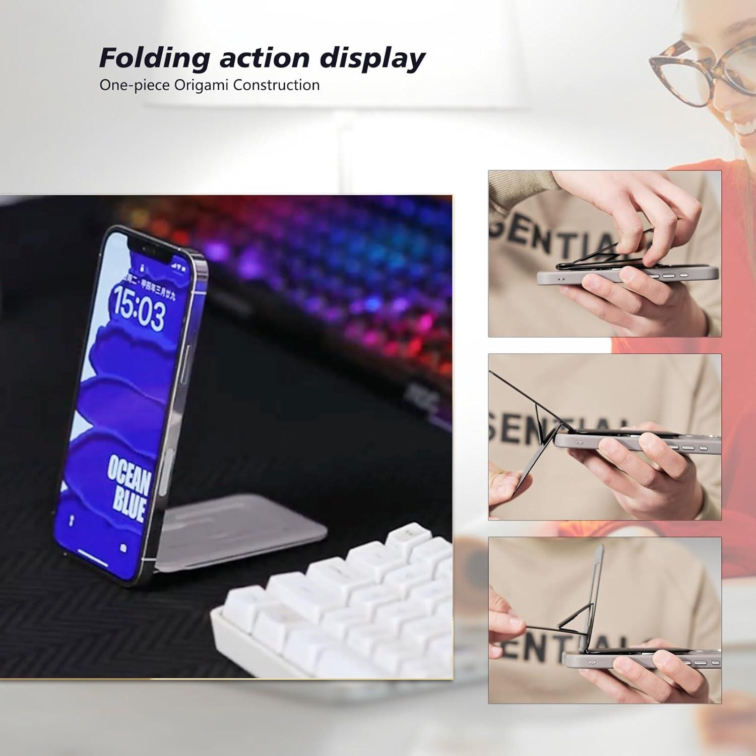 Soporte trípode magnético EWEMDAI para iPhone 12-16 - Negro