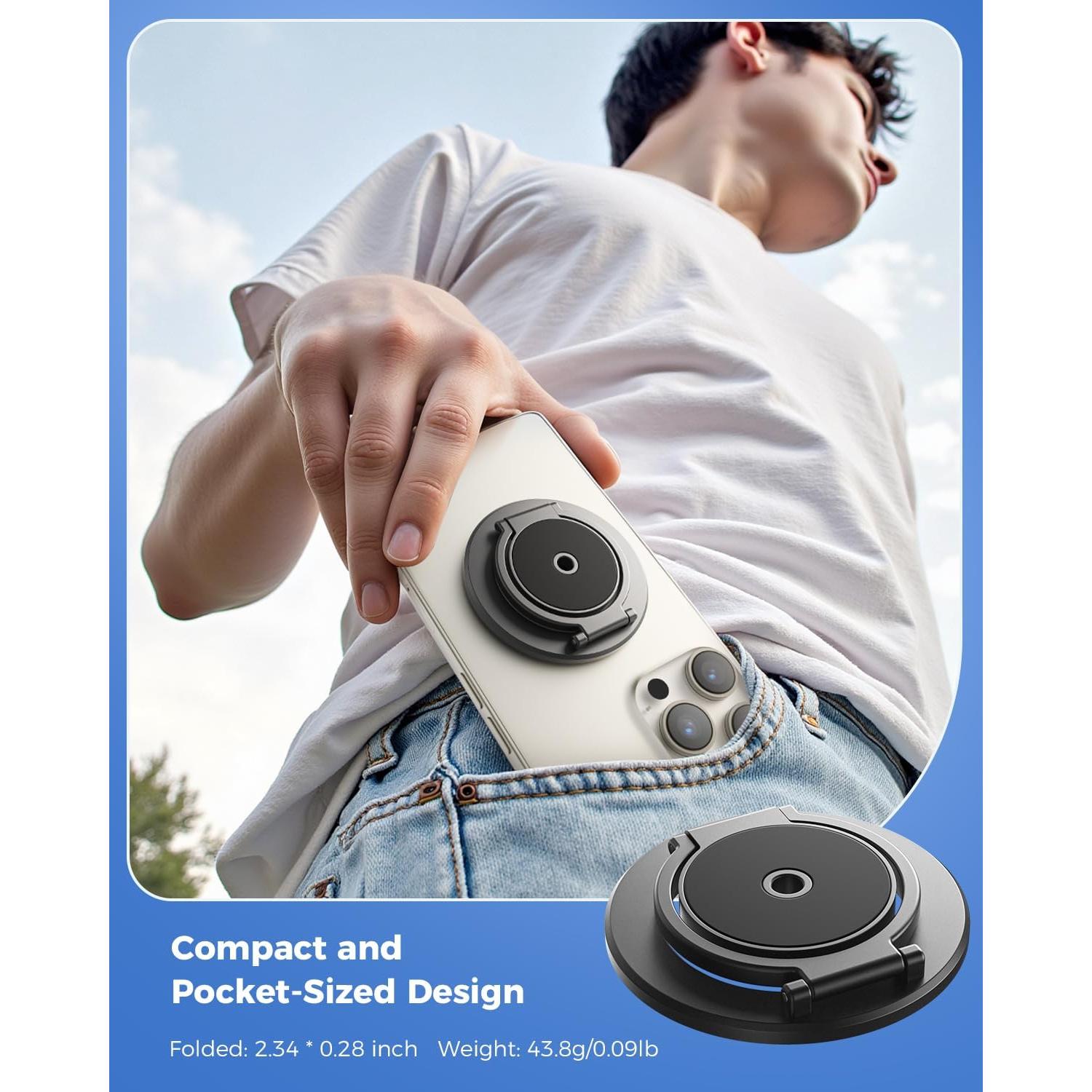 Soporte Magnético Doble para Teléfono SUPERONE con Trípode