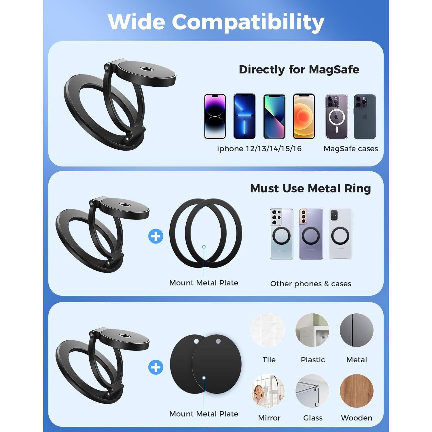 Soporte Magnético Doble para Teléfono SUPERONE con Trípode