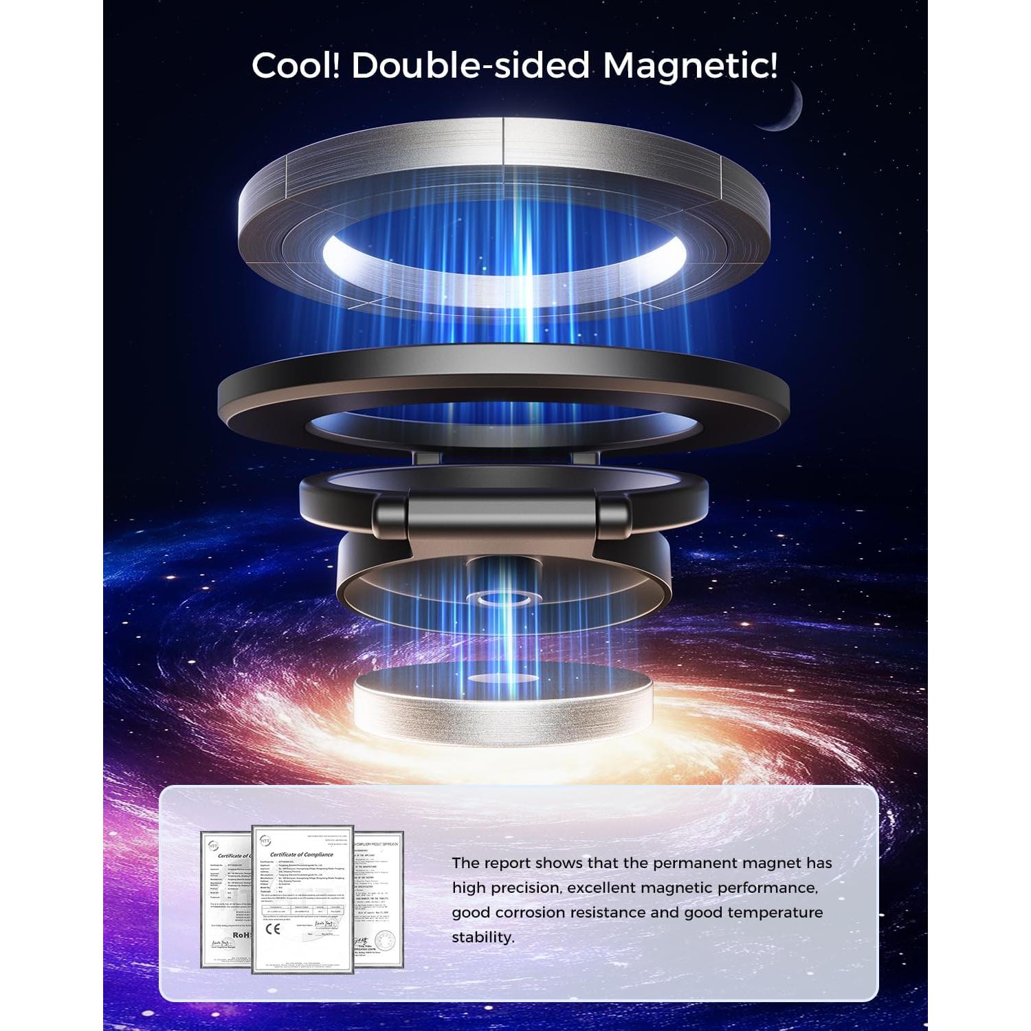 Soporte Magnético Doble para Teléfono SUPERONE con Trípode