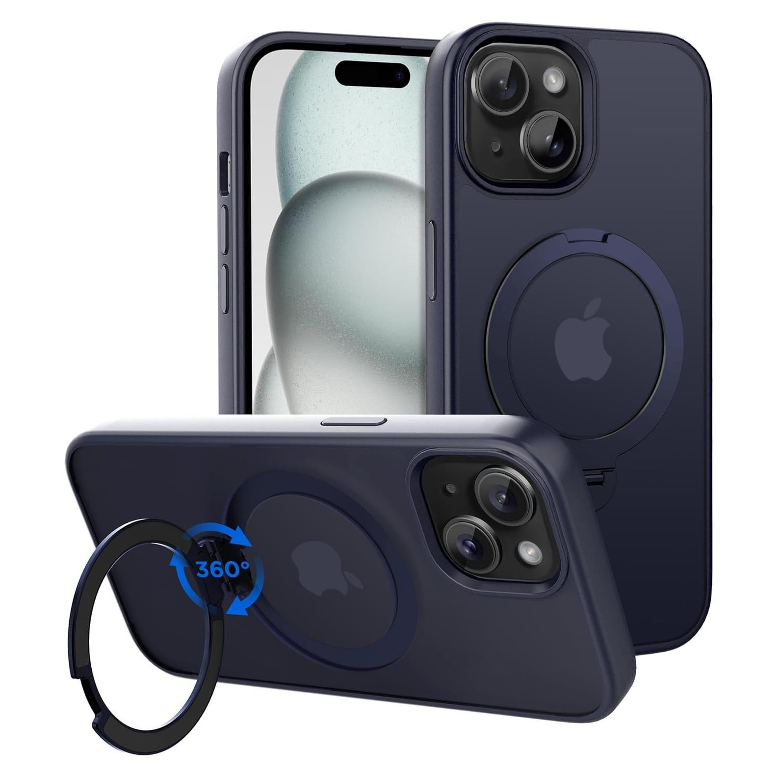 Funda Magnética CACOE para iPhone 15 6.1" Azul Oscuro