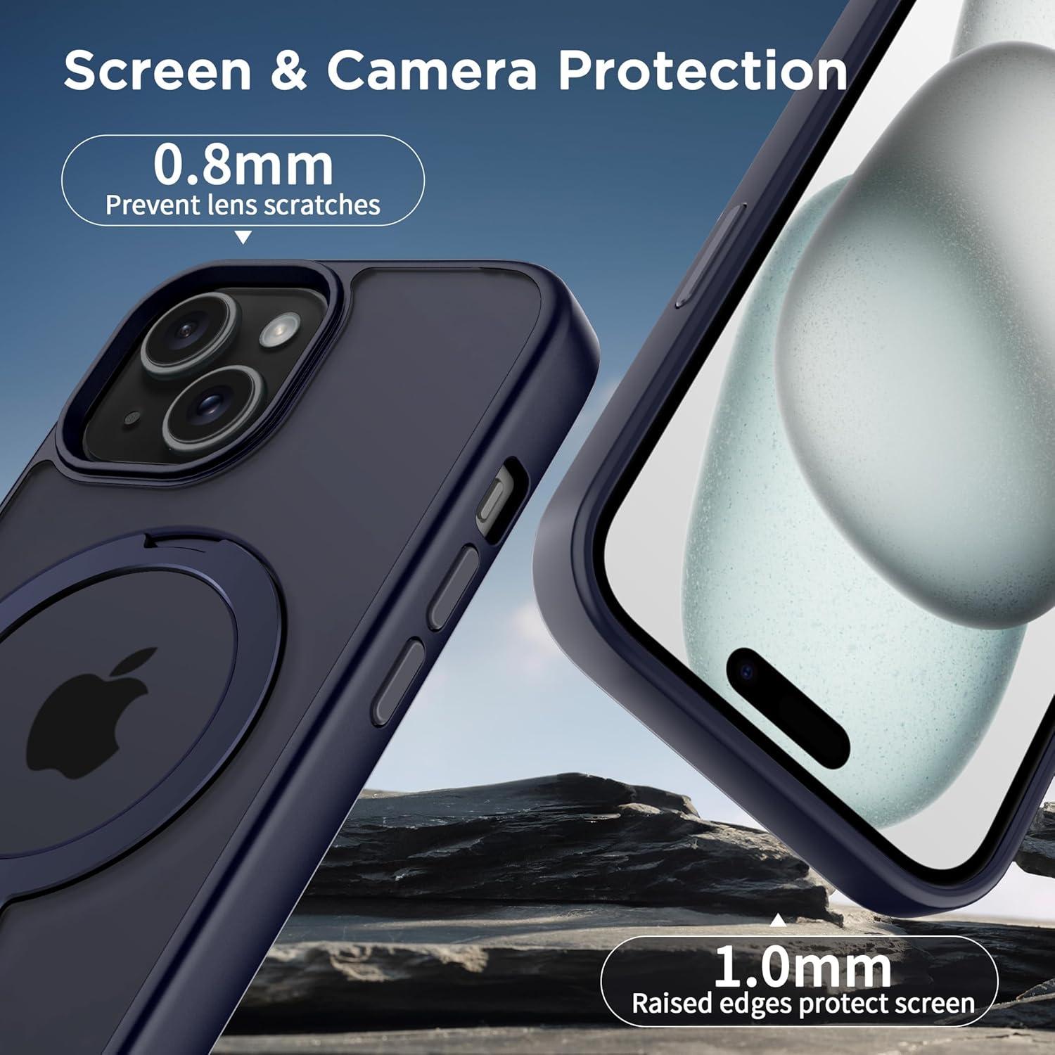 Funda Magnética CACOE para iPhone 15 6.1" Azul Oscuro