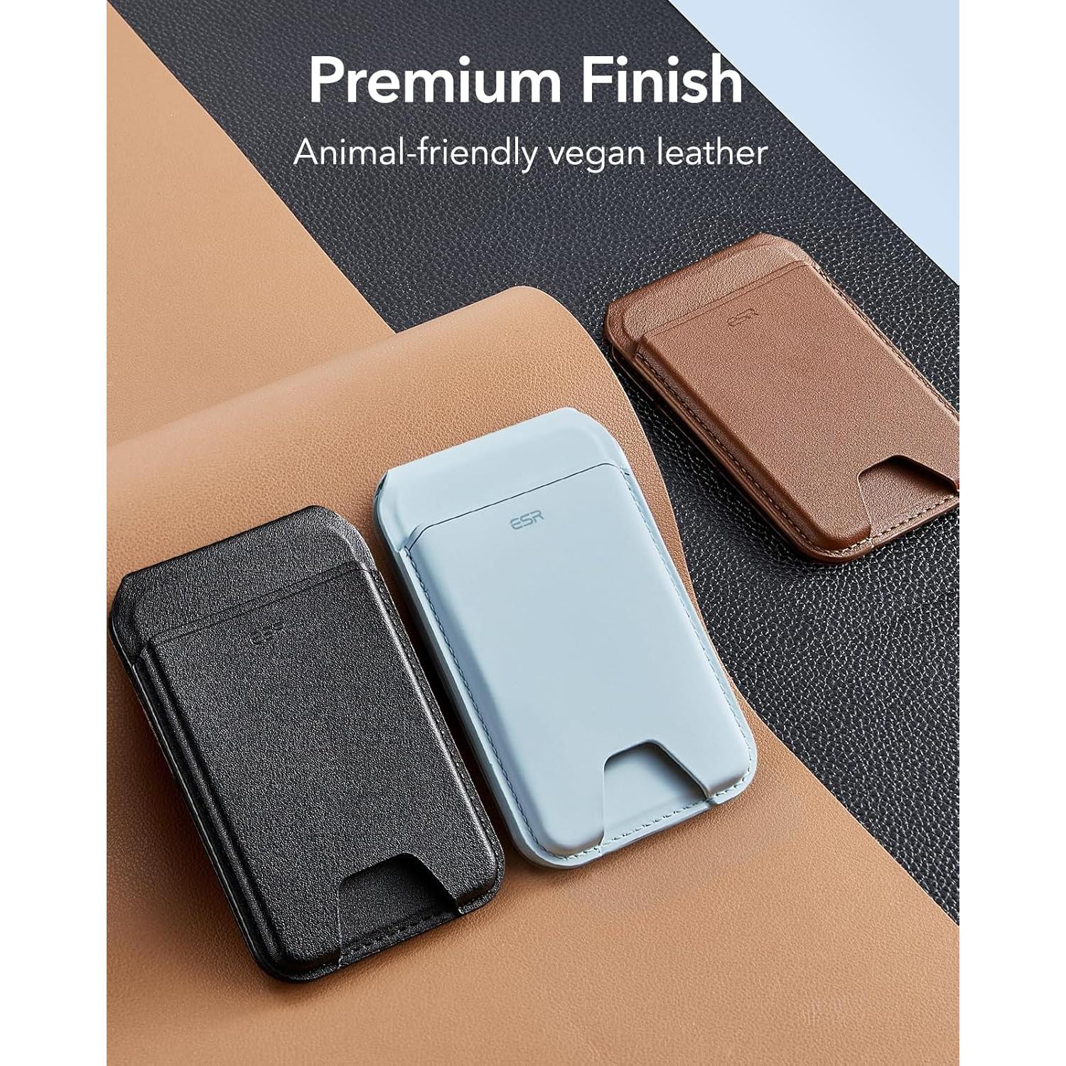 Cartera MagSafe ESR Marrón para iPhone 12-16, 5 Tarjetas