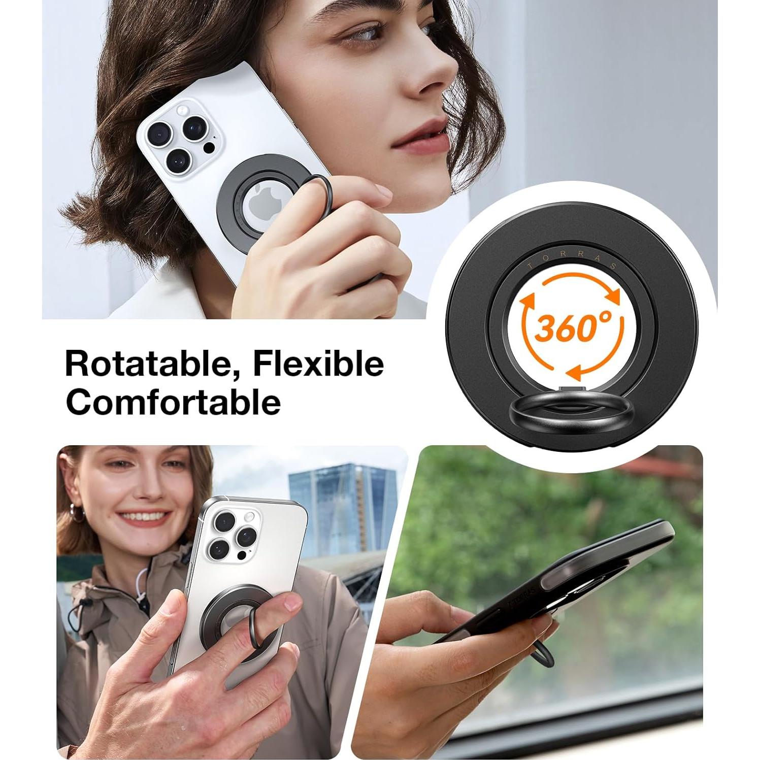 Soporte Magnético para Teléfono TORRAS Negro Delgado 2024