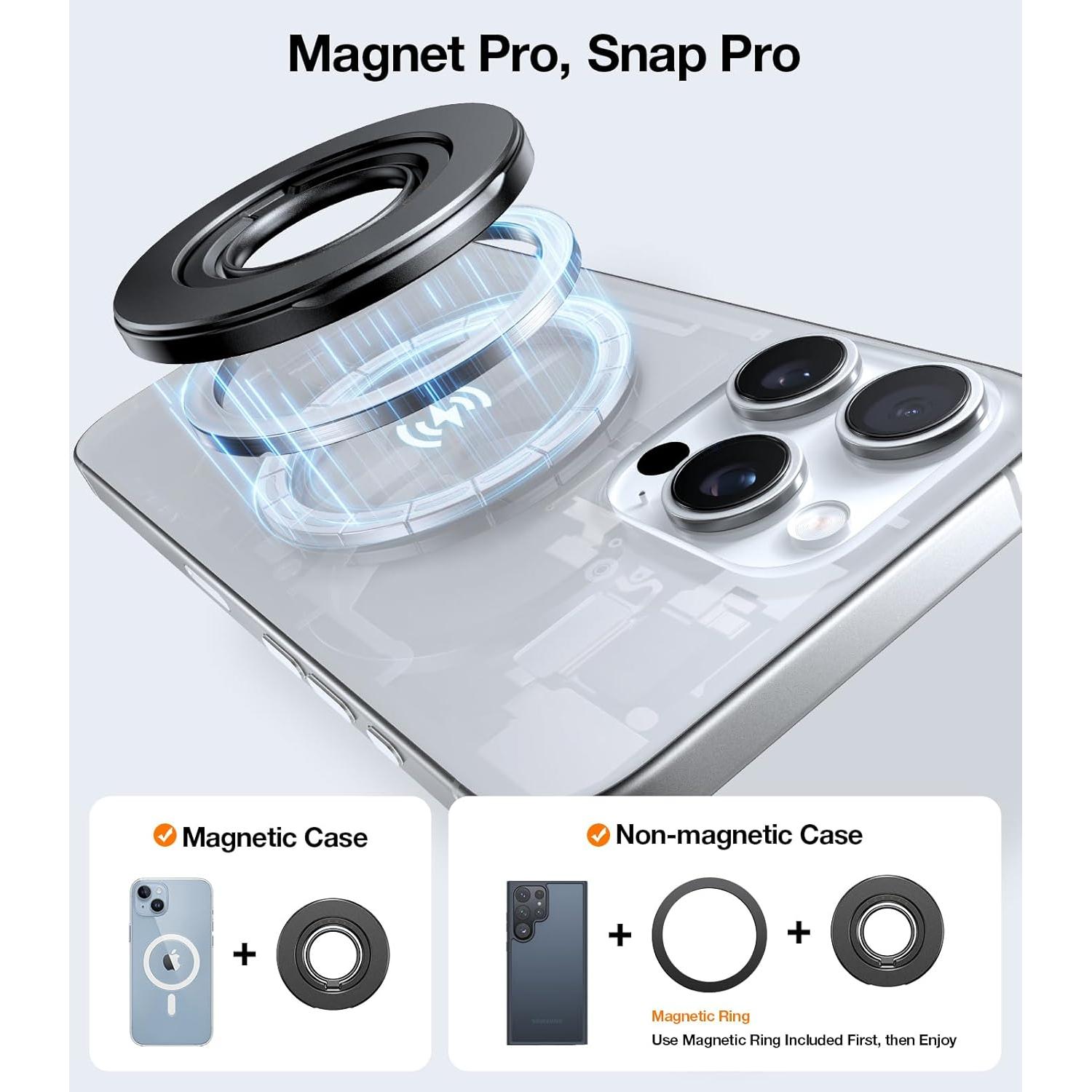 Soporte Magnético para Teléfono TORRAS Negro Delgado 2024