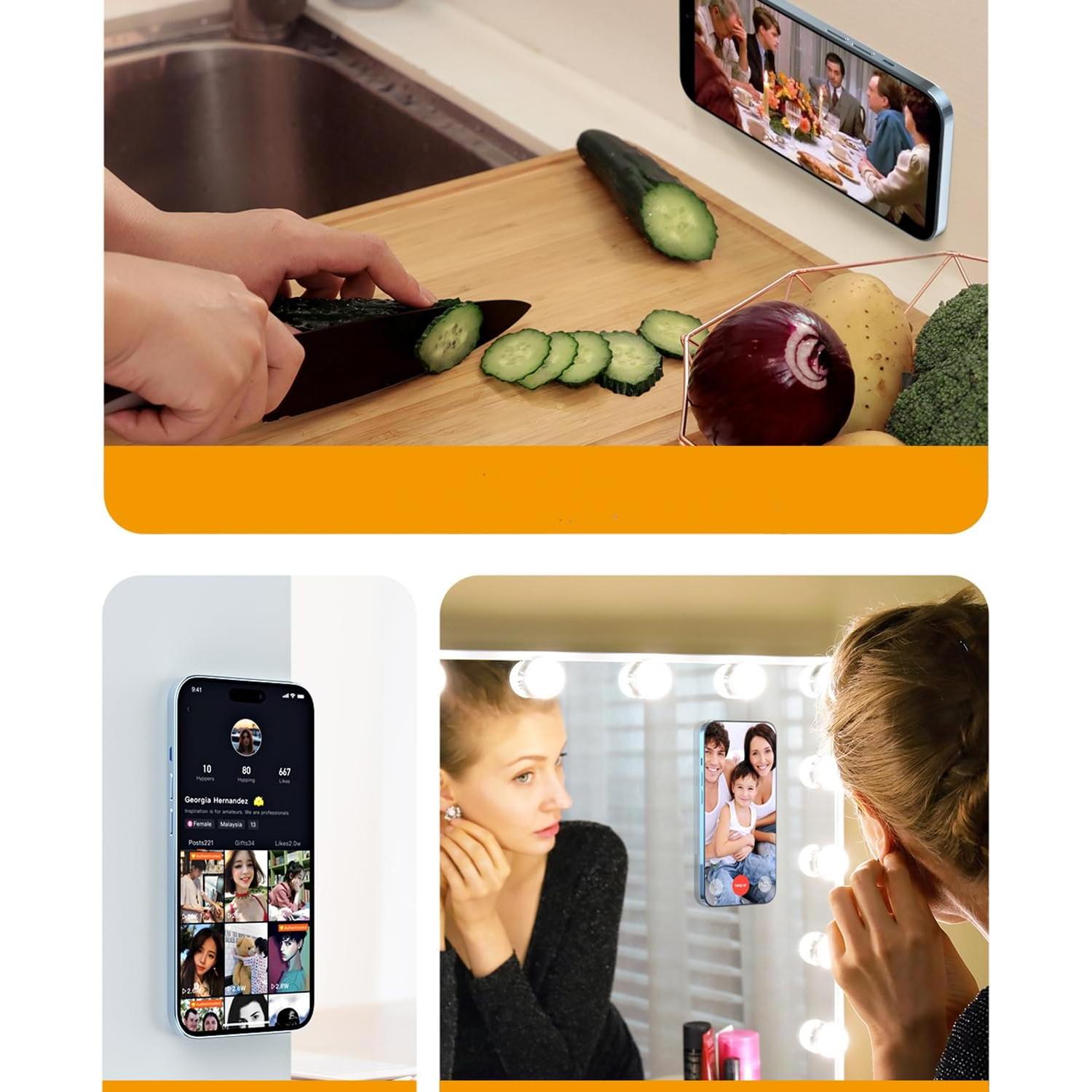 Soporte Magnético KUTUMYQC para iPhone 12/13/14 - 2 Piezas