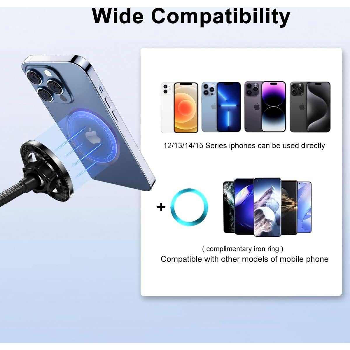 Soporte para Teléfono MagSafe JCWINY para Pie de Micrófono
