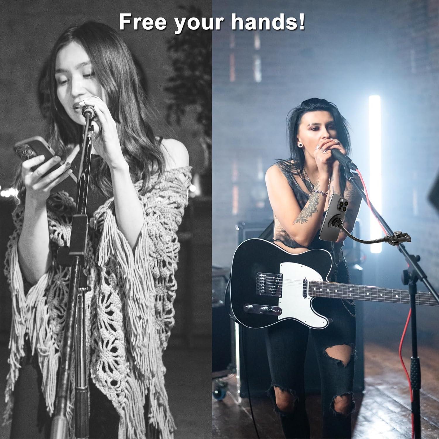 Soporte para Teléfono MagSafe JCWINY para Pie de Micrófono