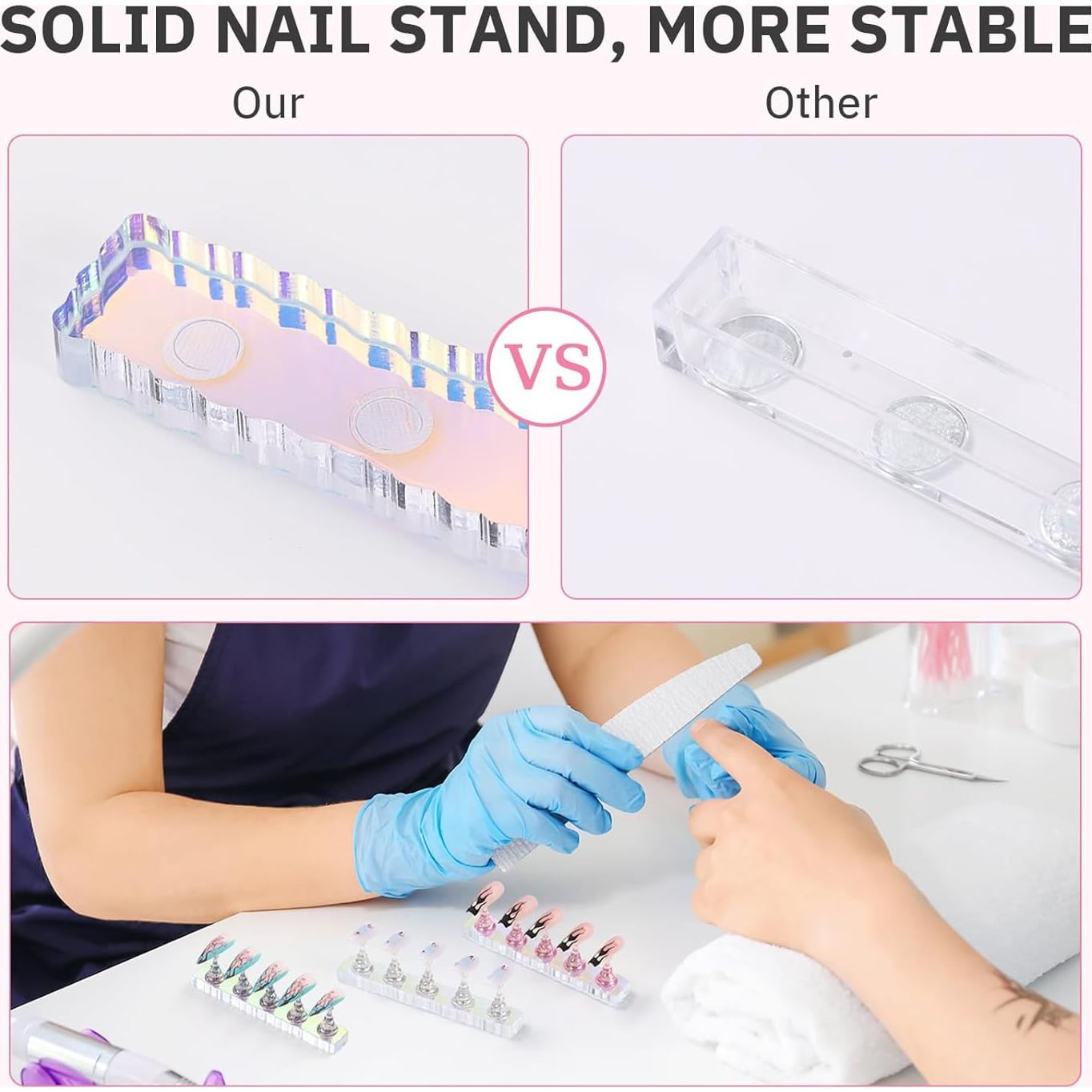 Set de Soporte para Uñas Etercycle 2 Piezas Acrílico