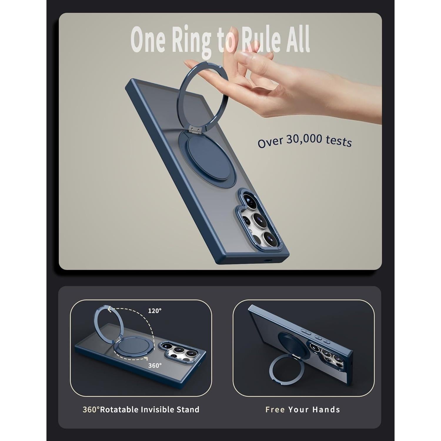 Funda magnética Samsung Galaxy S22/S23 Ultra con 2 protectores