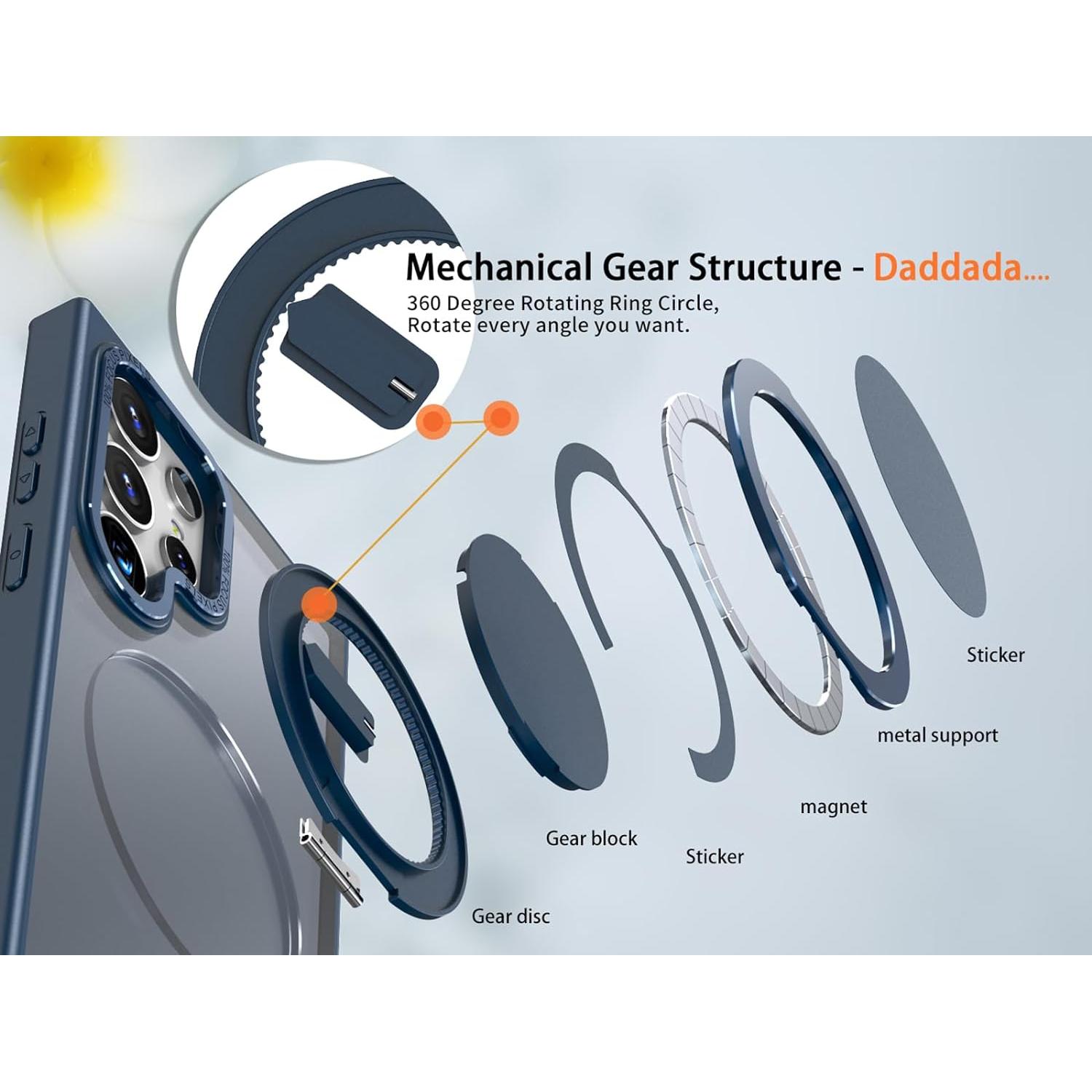 Funda magnética Samsung Galaxy S22/S23 Ultra con 2 protectores