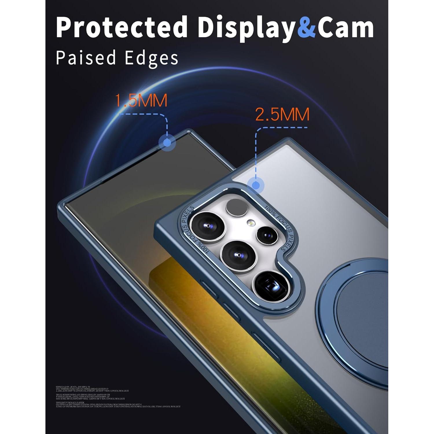 Funda magnética Samsung Galaxy S22/S23 Ultra con 2 protectores