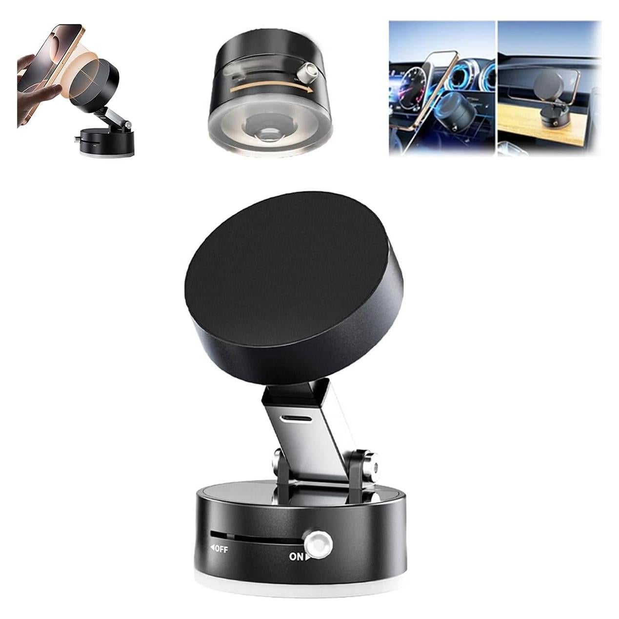 Soporte de Teléfono Magnético Plegable Oudvaker Negro