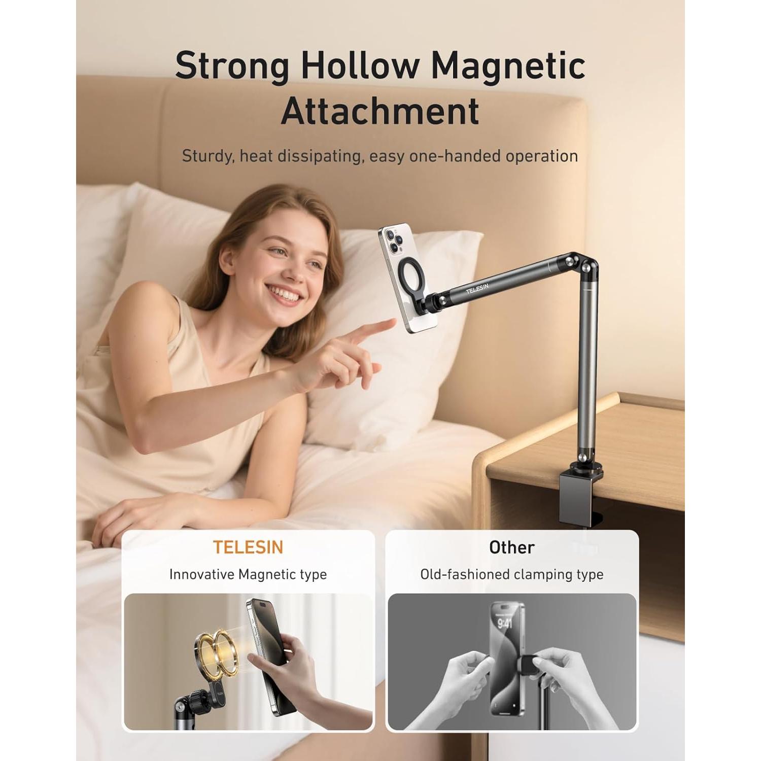 Soporte Magnético TELESIN para Teléfono y Tableta 360°