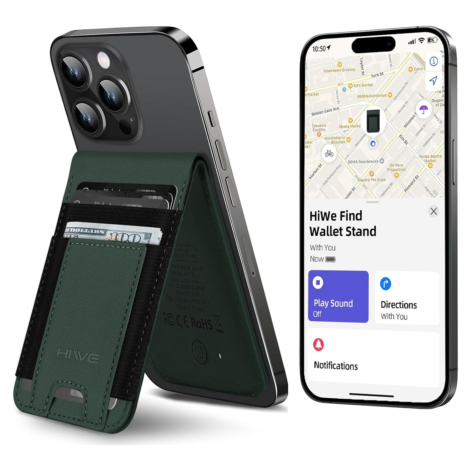 Billetera Magnética HiWe con Find My para iPhone 16/15/14/13/12