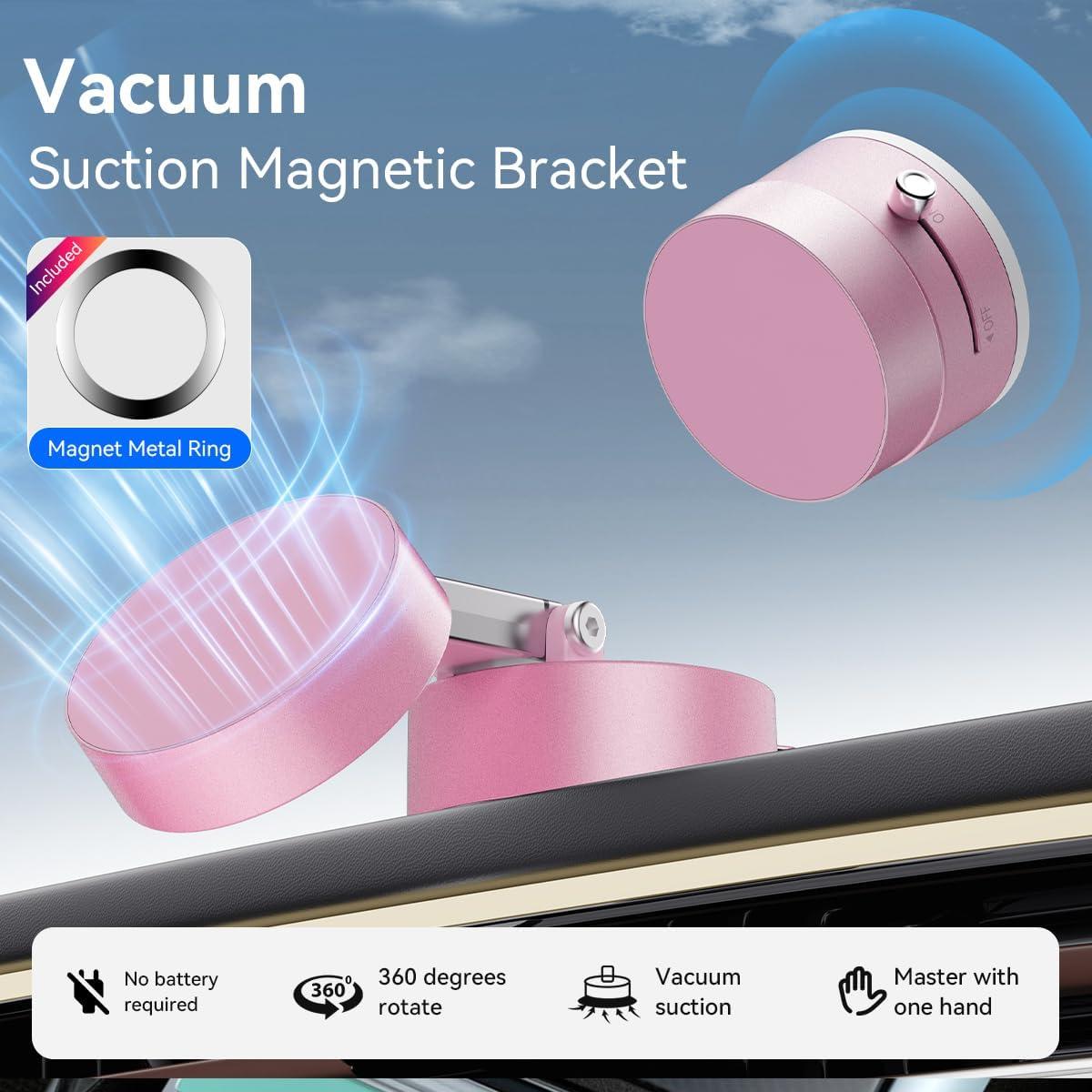 Soporte Magnético para Teléfono de Coche Sanqi Rosa