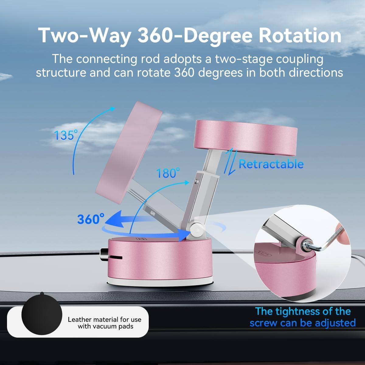 Soporte Magnético para Teléfono de Coche Sanqi Rosa