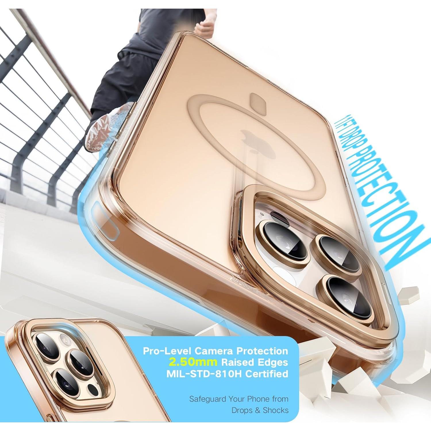 Funda Magnética Maledan para iPhone 16 Pro Max Titanio