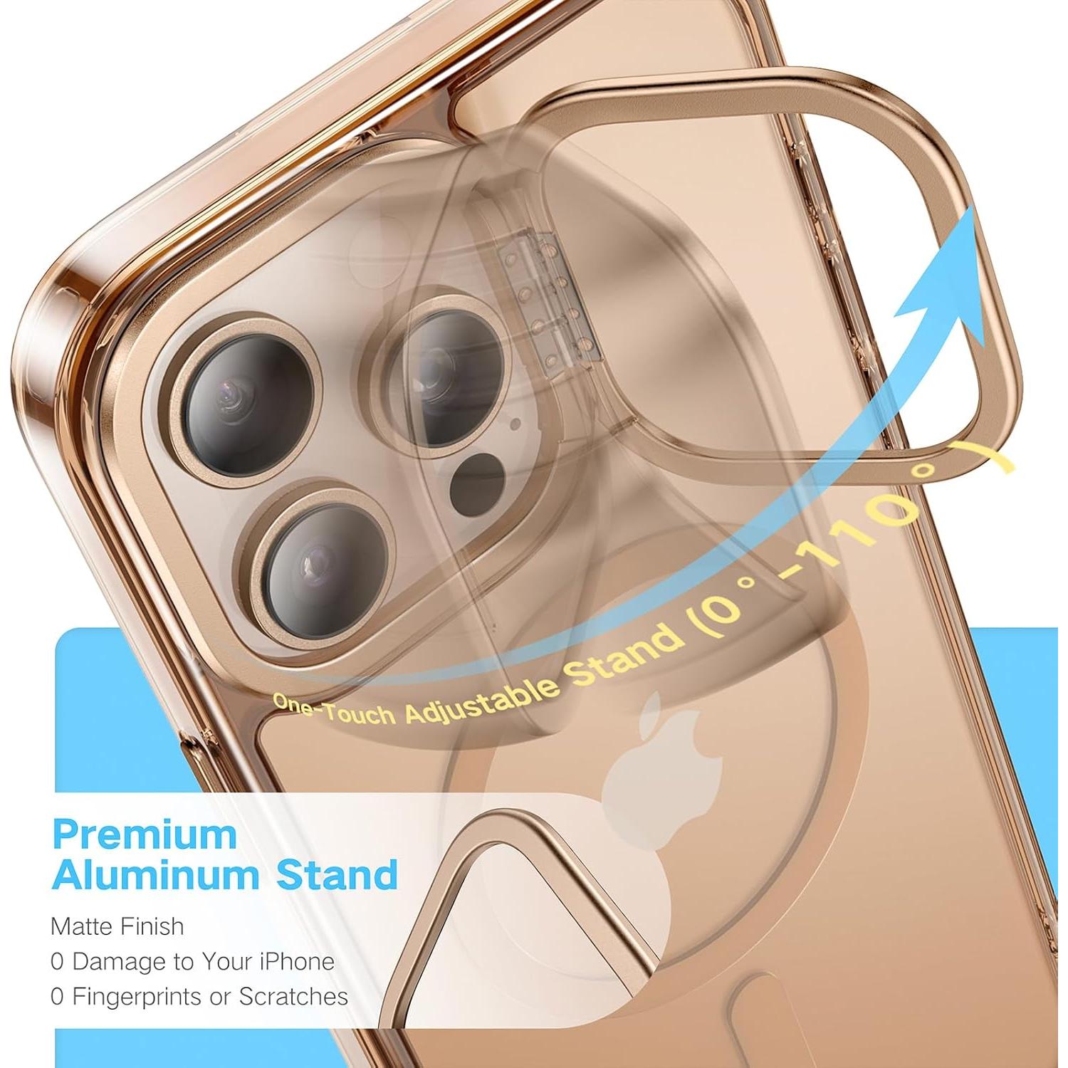 Funda Magnética Maledan para iPhone 16 Pro Max Titanio