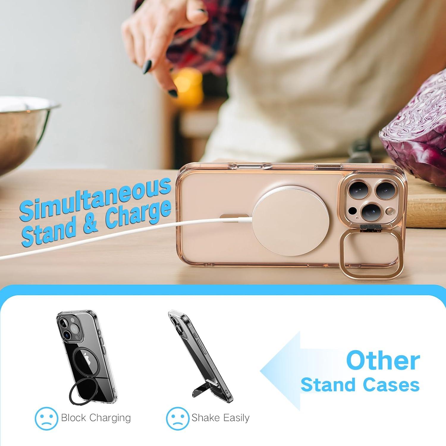 Funda Magnética Maledan para iPhone 16 Pro Max Titanio