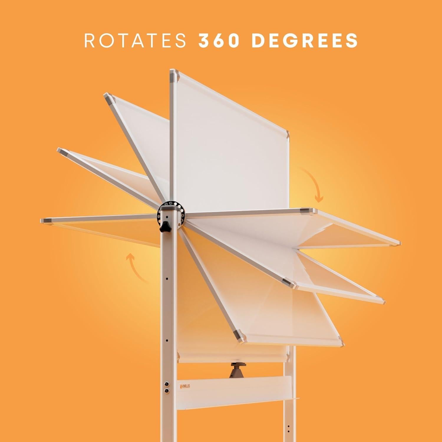 Pizarra Blanca Borrable Móvil KAMELLEO 121,9x91,4 cm