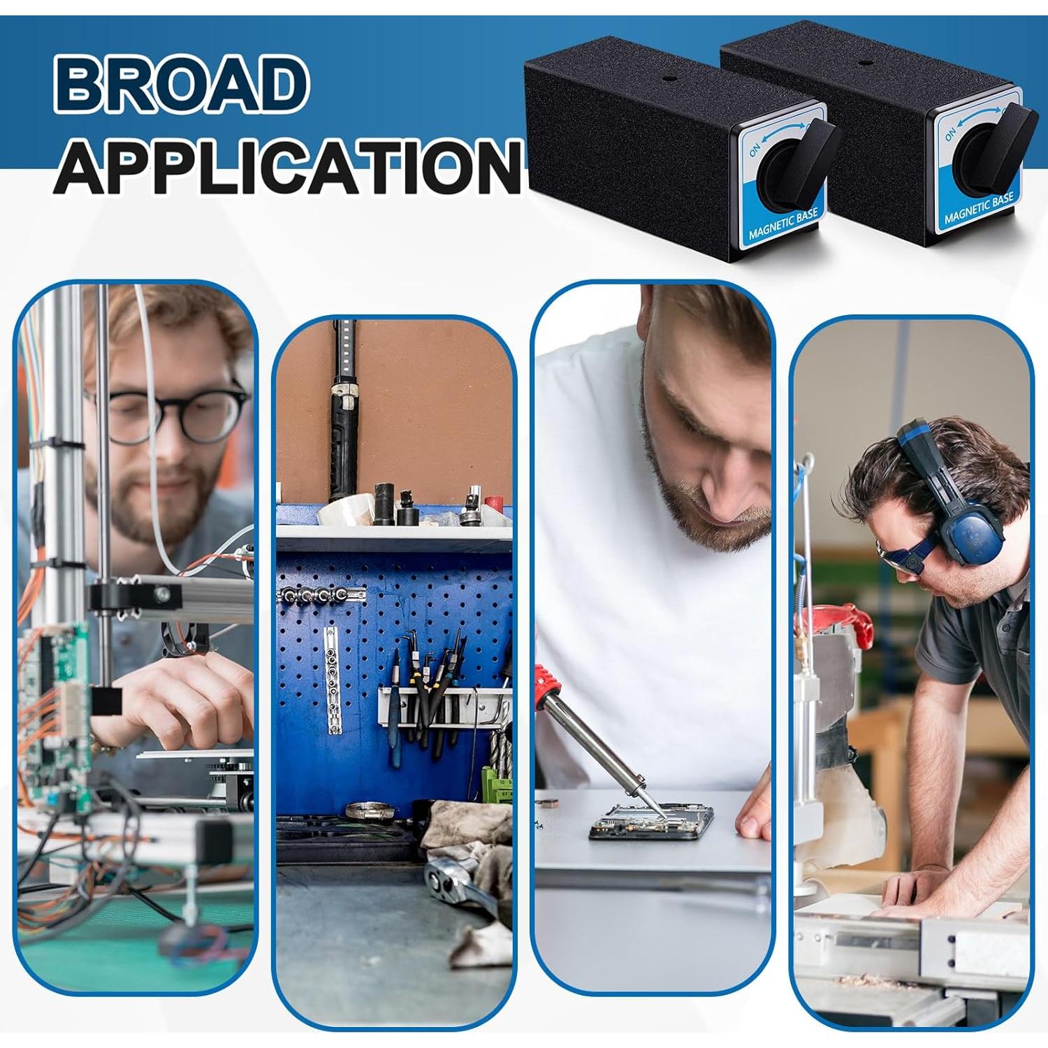 Soporte Magnético Reallnaive 2 Pcs 119 kg Interruptor On/Off