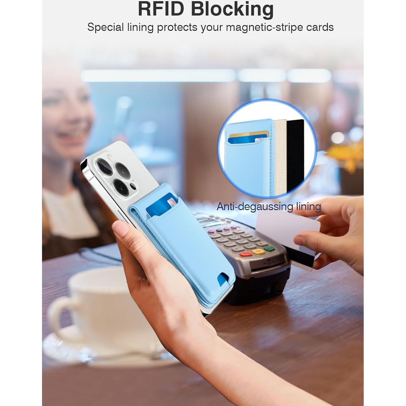 Cartera Magnética TopMade para iPhone 16/15/14/13/12 - Hielo Blanco