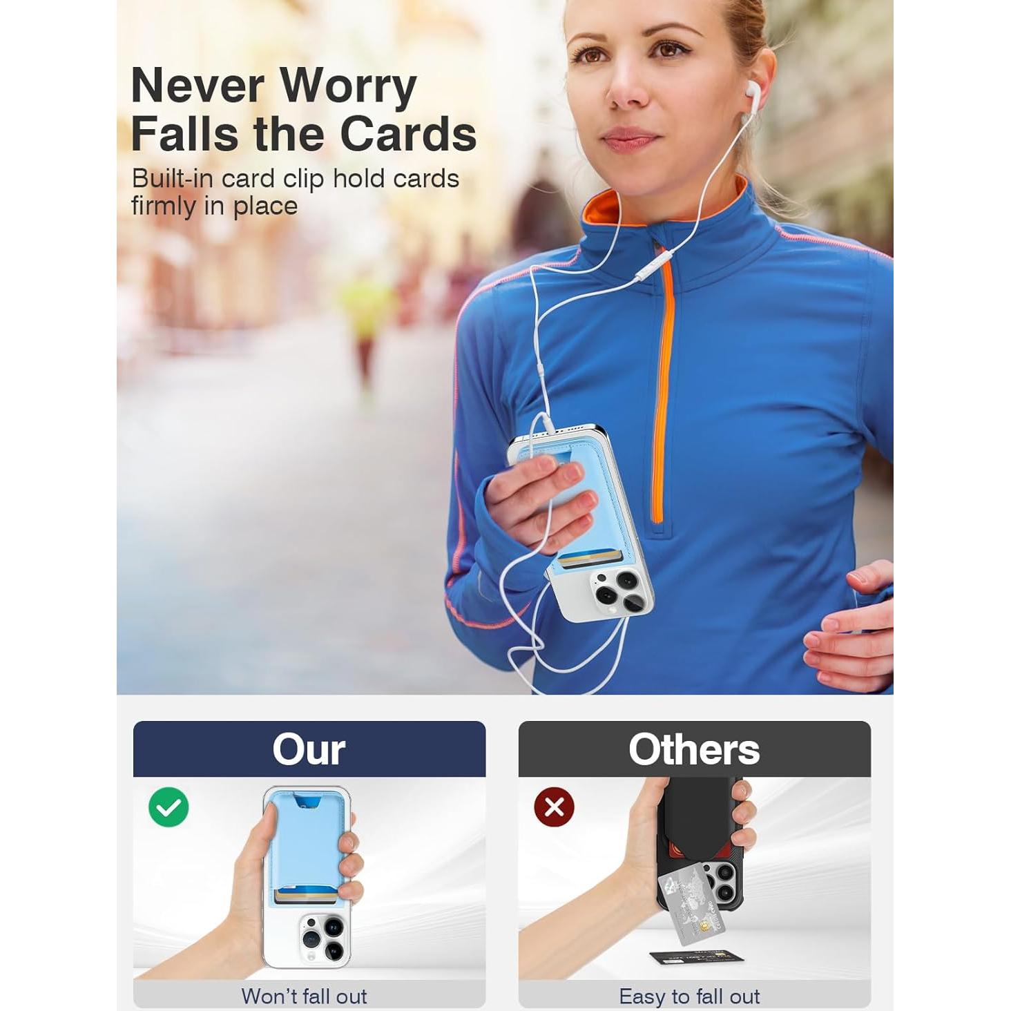 Cartera Magnética TopMade para iPhone 16/15/14/13/12 - Hielo Blanco