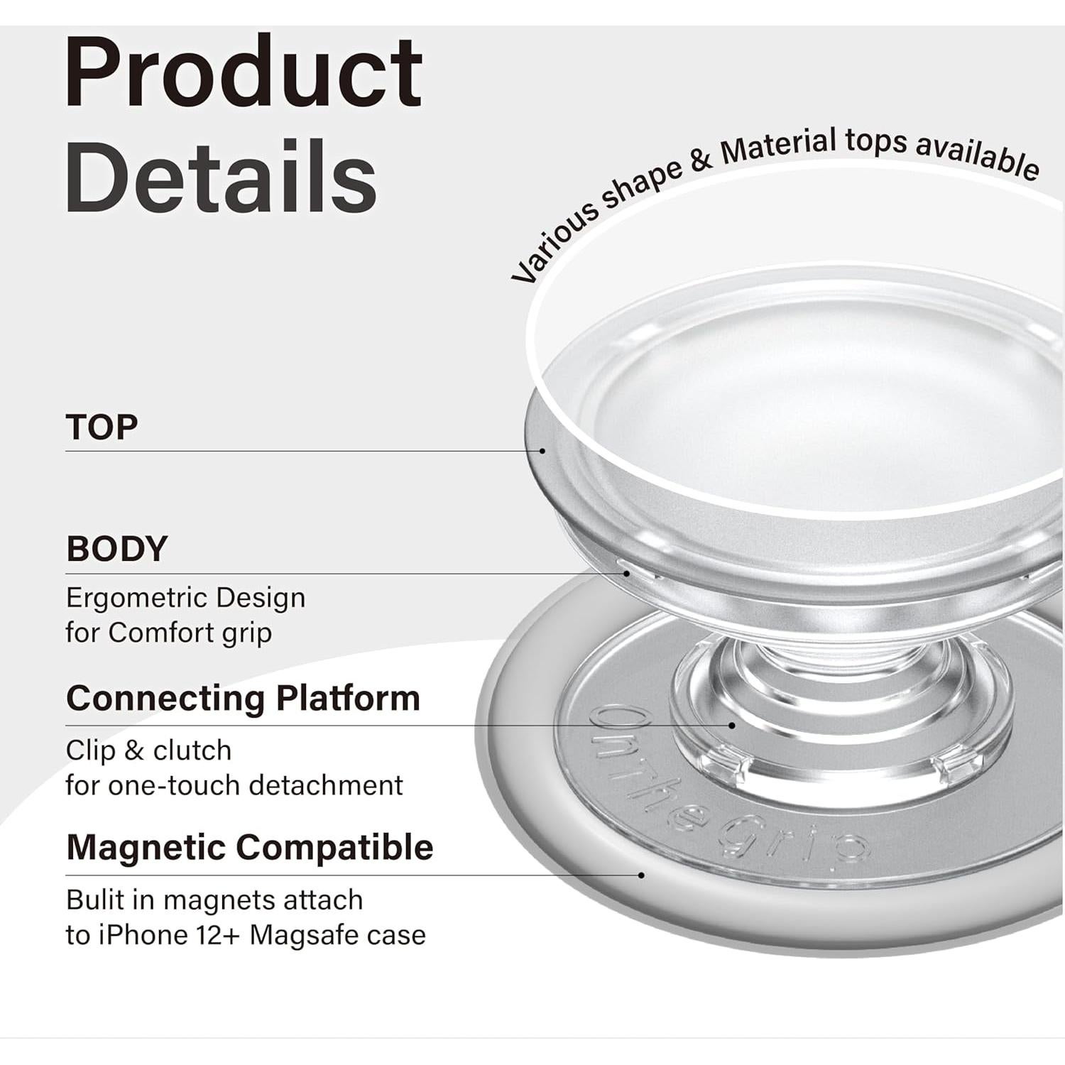 Soporte Magnético OnTheGrip Gloriosum para Smartphone