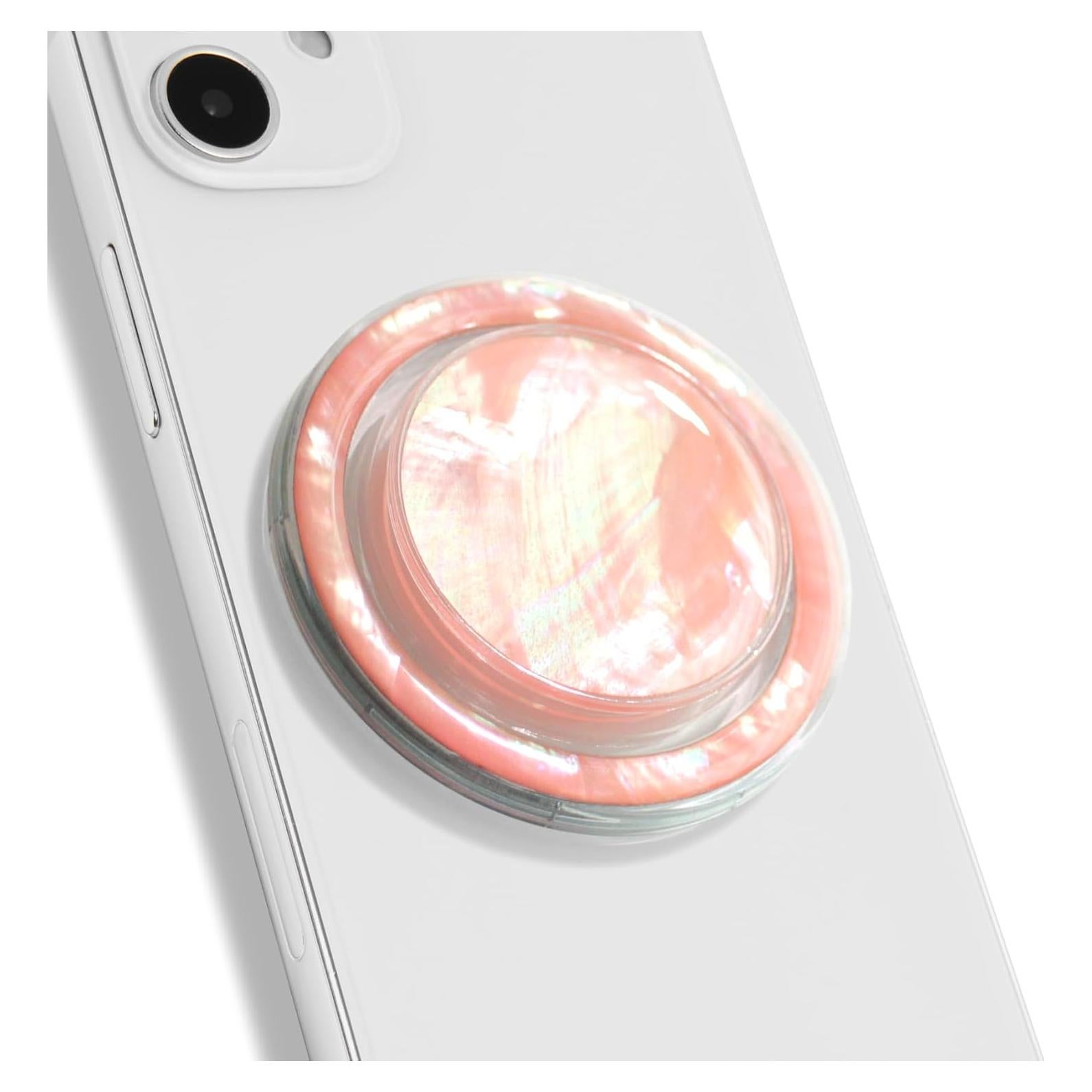 Soporte de teléfono móvil magnético On The Grip durazno