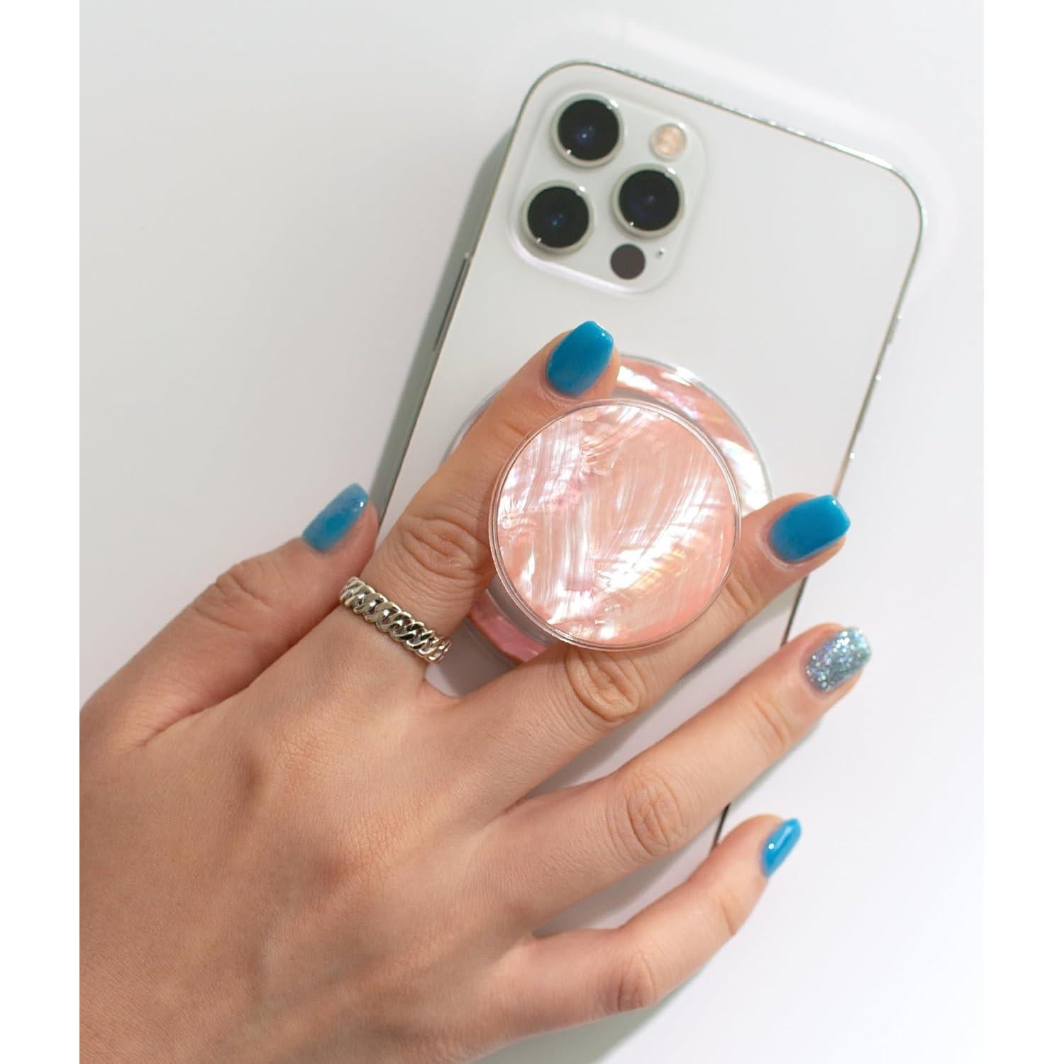 Soporte de teléfono móvil magnético On The Grip durazno