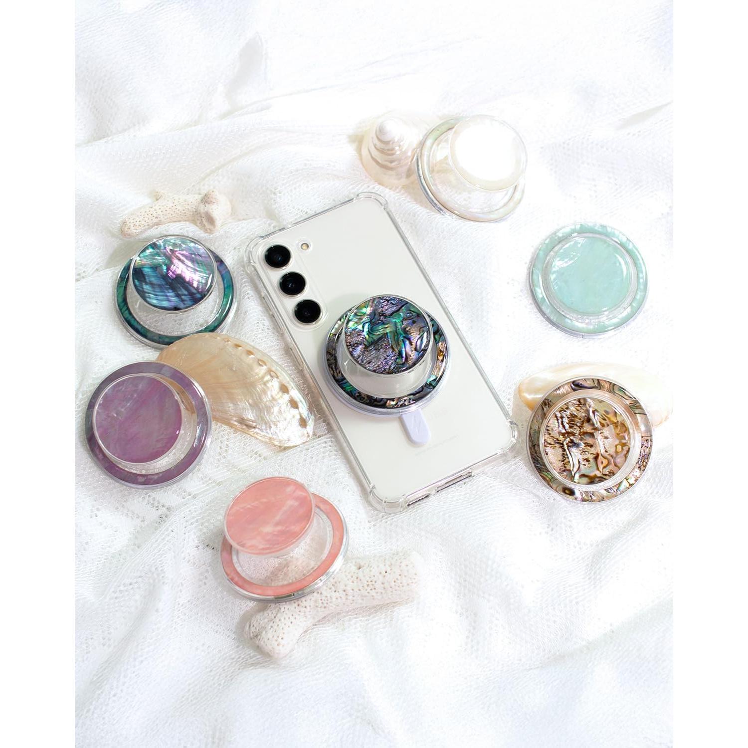 Soporte de teléfono móvil magnético On The Grip durazno