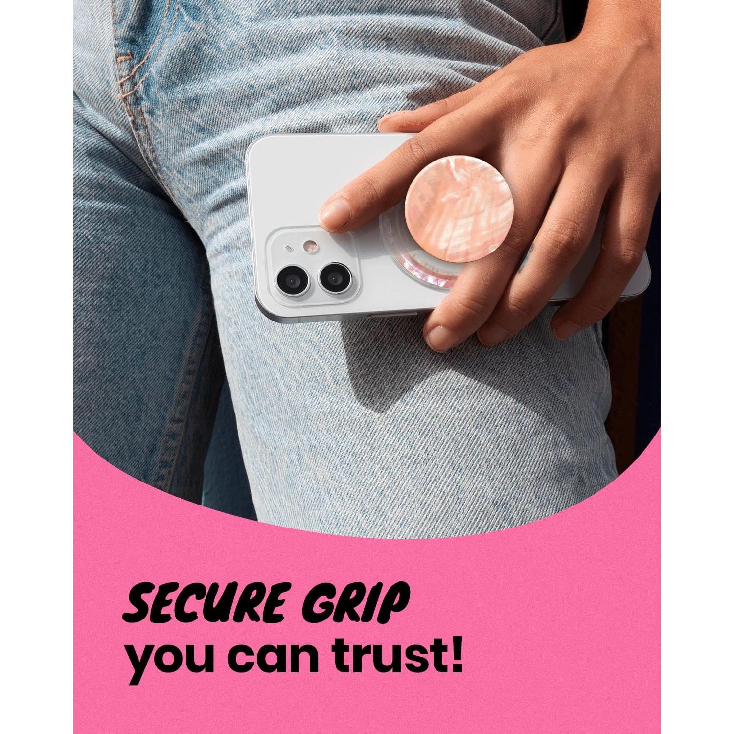 Soporte de teléfono móvil magnético On The Grip durazno