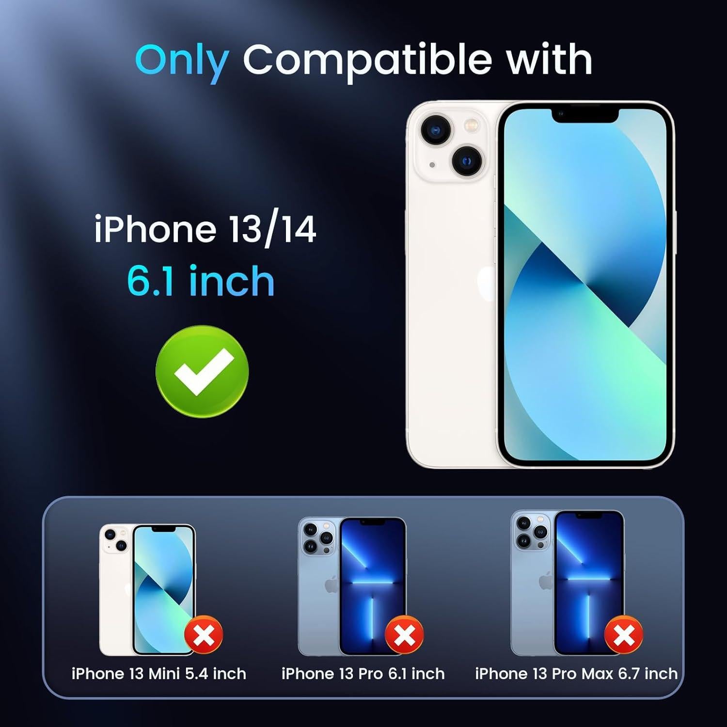 Funda Caka para iPhone 13/14 con Soporte y Magsafe Negra