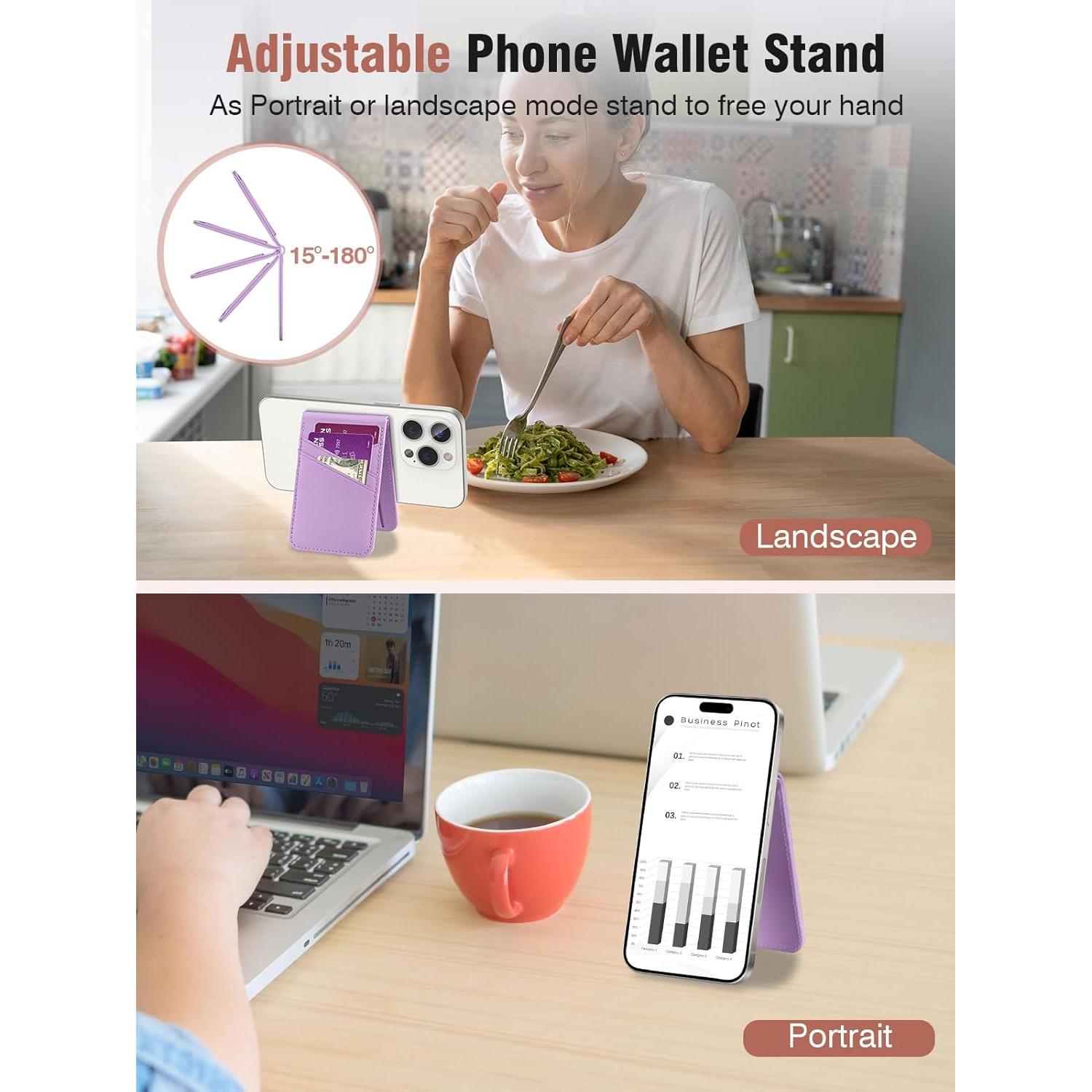 Soporte Cartera Magnética TopMade para iPhone 15/14/13/12