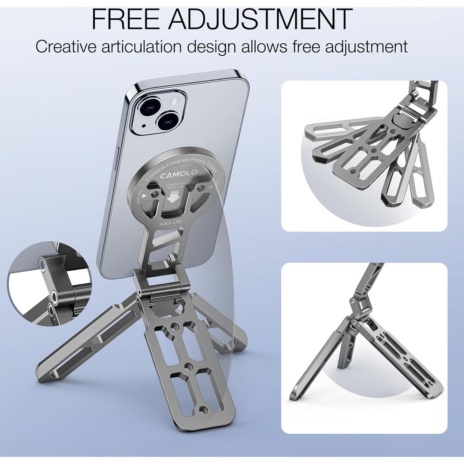 Trípode de bolsillo magnético CAMOLO MG05 para iPhone