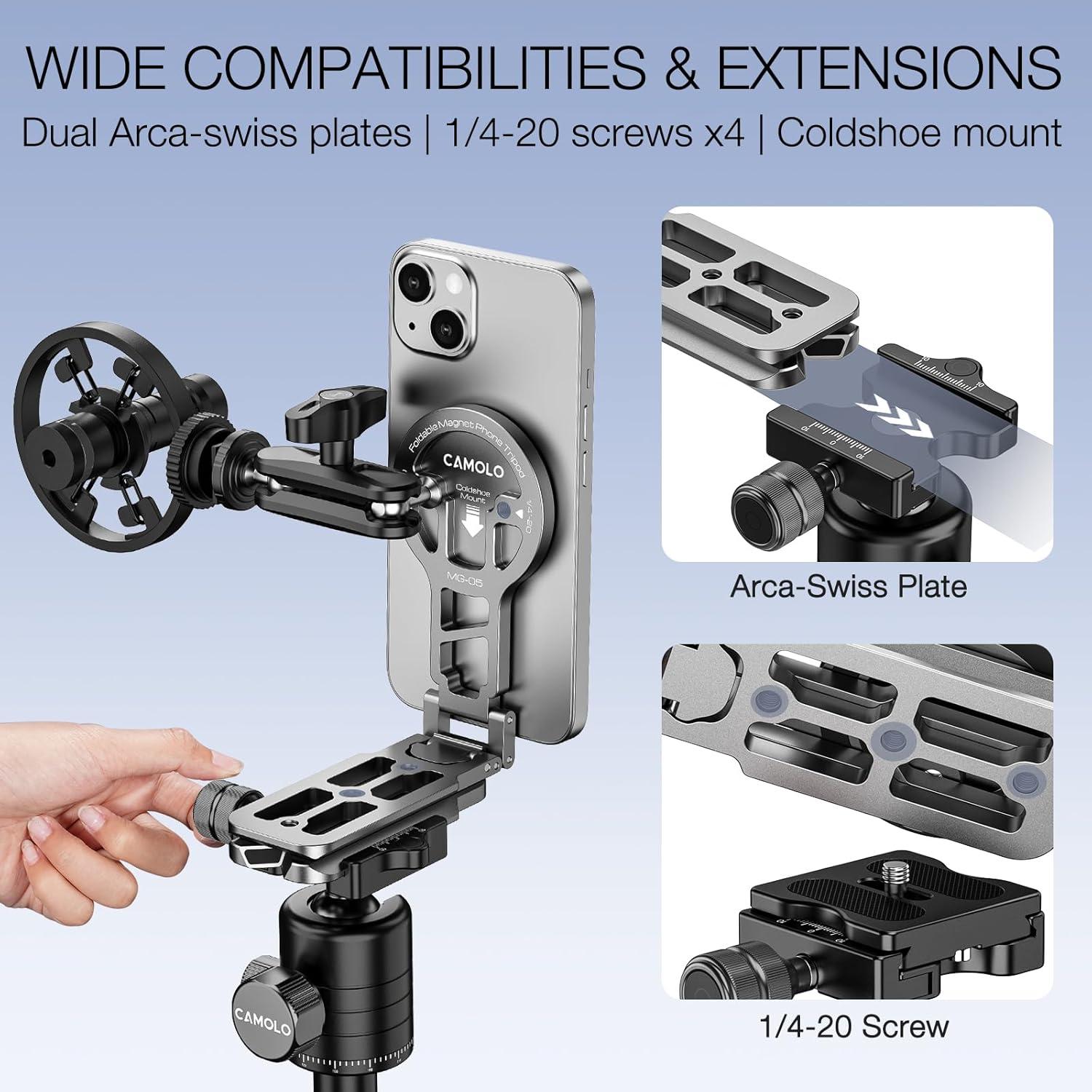Trípode de bolsillo magnético CAMOLO MG05 para iPhone