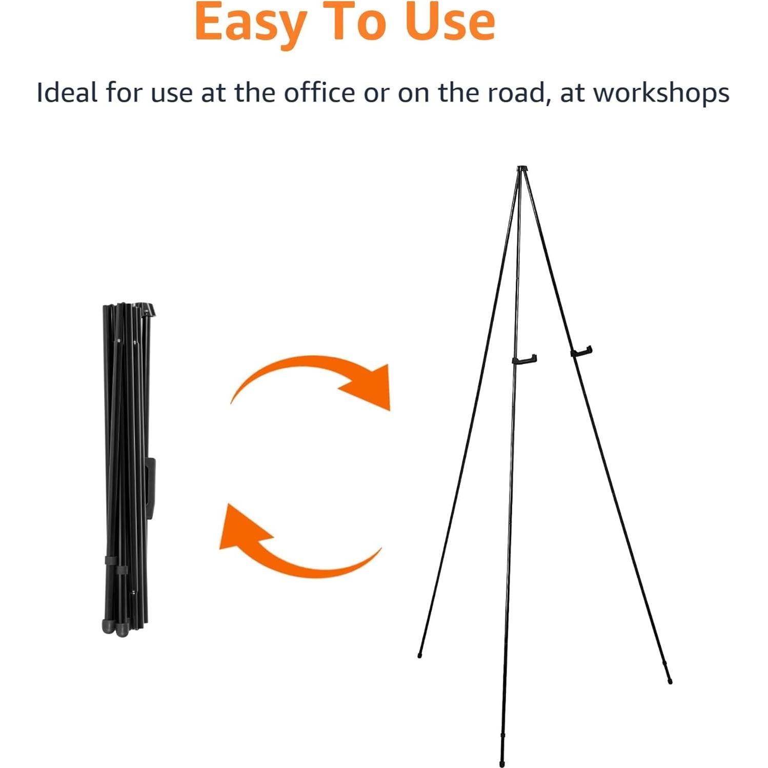 Soporte de Exhibición Plegable Amazon Basics 2,27 kg Negro