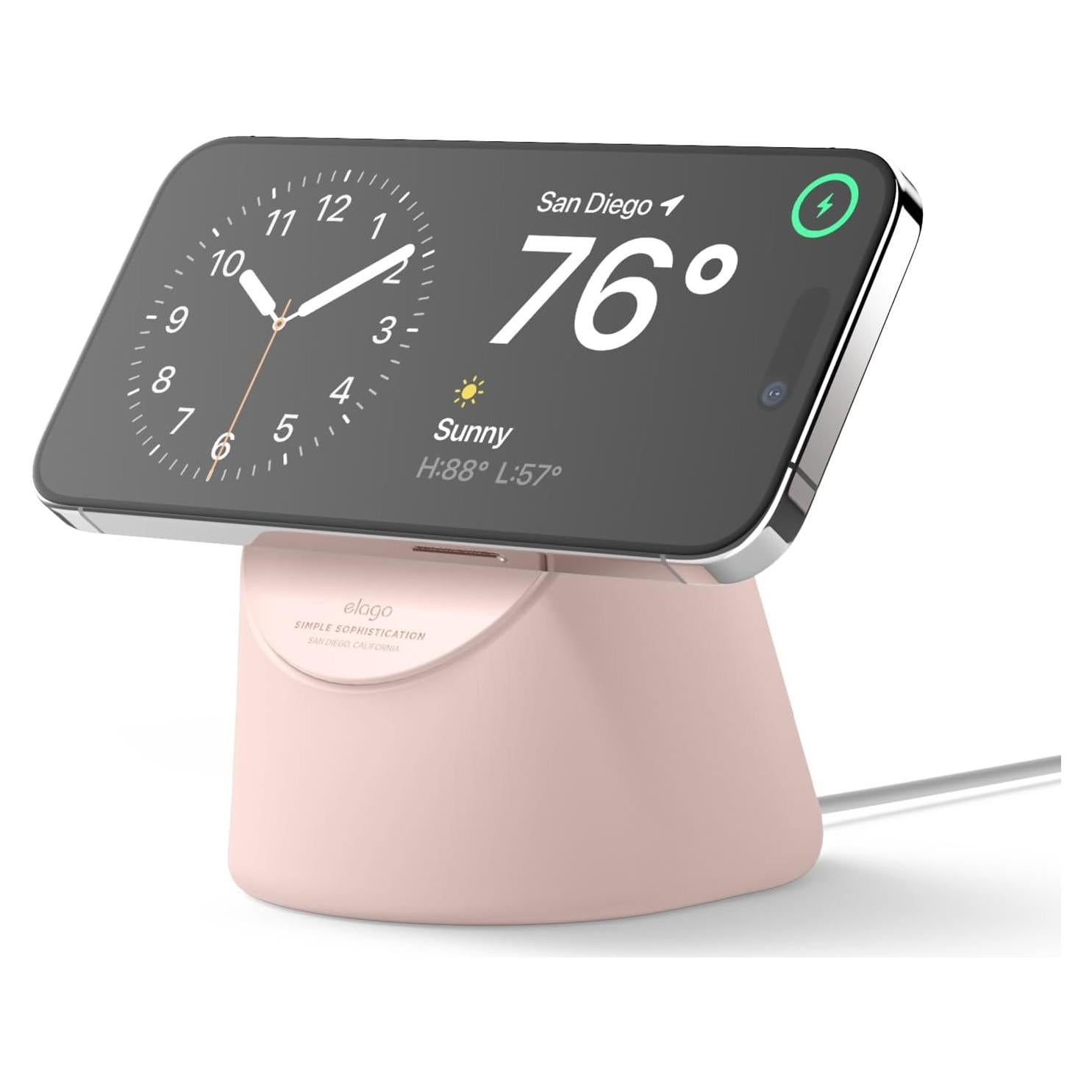Soporte de Carga elago MS1 para iPhone 16/15/14/13/12 Rosa