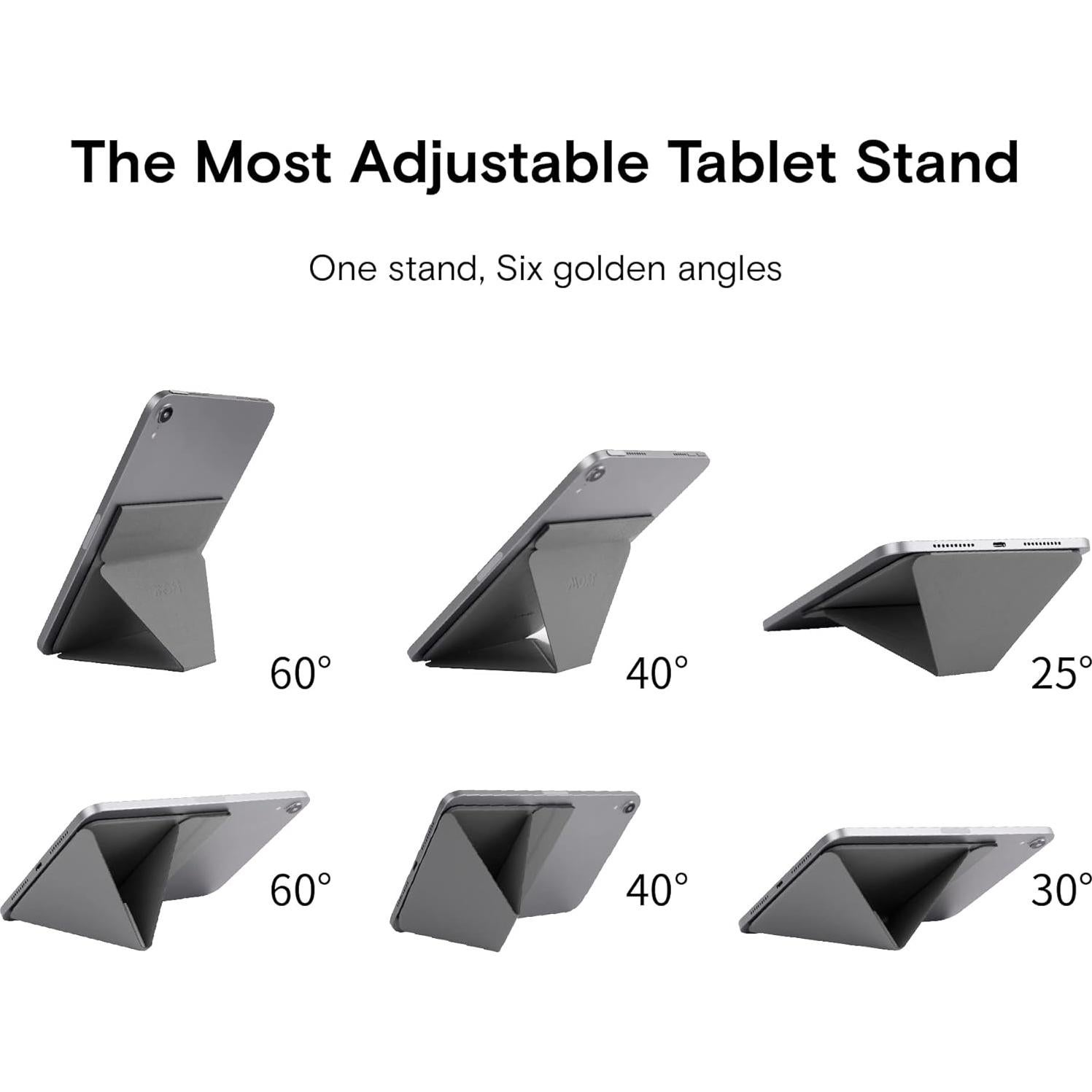 Soporte Adhesivo MOFT para Tabletas 7.9-9.7" Gris