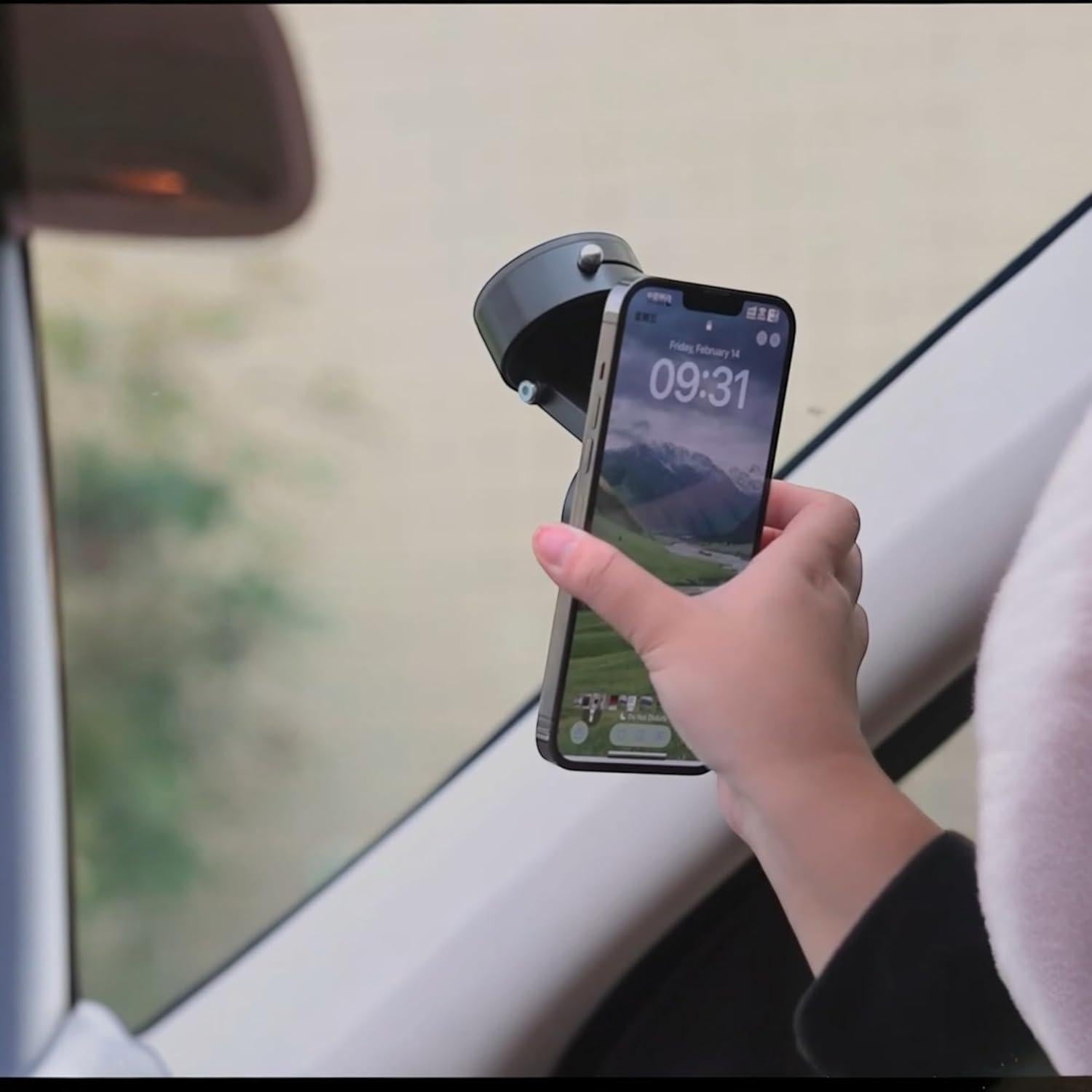 Soporte de Teléfono Ajustable Melcy 360° Plegable Negro