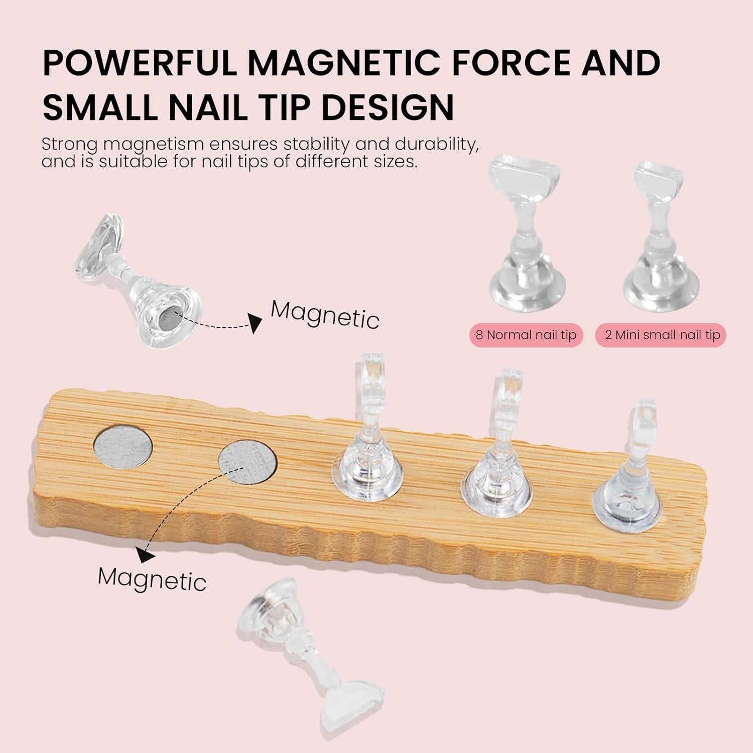 Soporte de Madera para Práctica de Uñas ESUOHYM Mediano