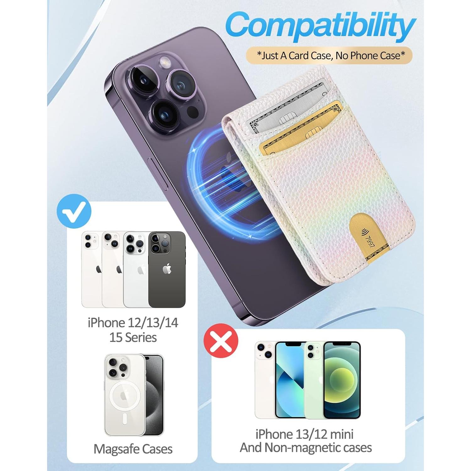 Cartera Magnética Shorogyt para iPhone 16/15/14/13/12, RFID