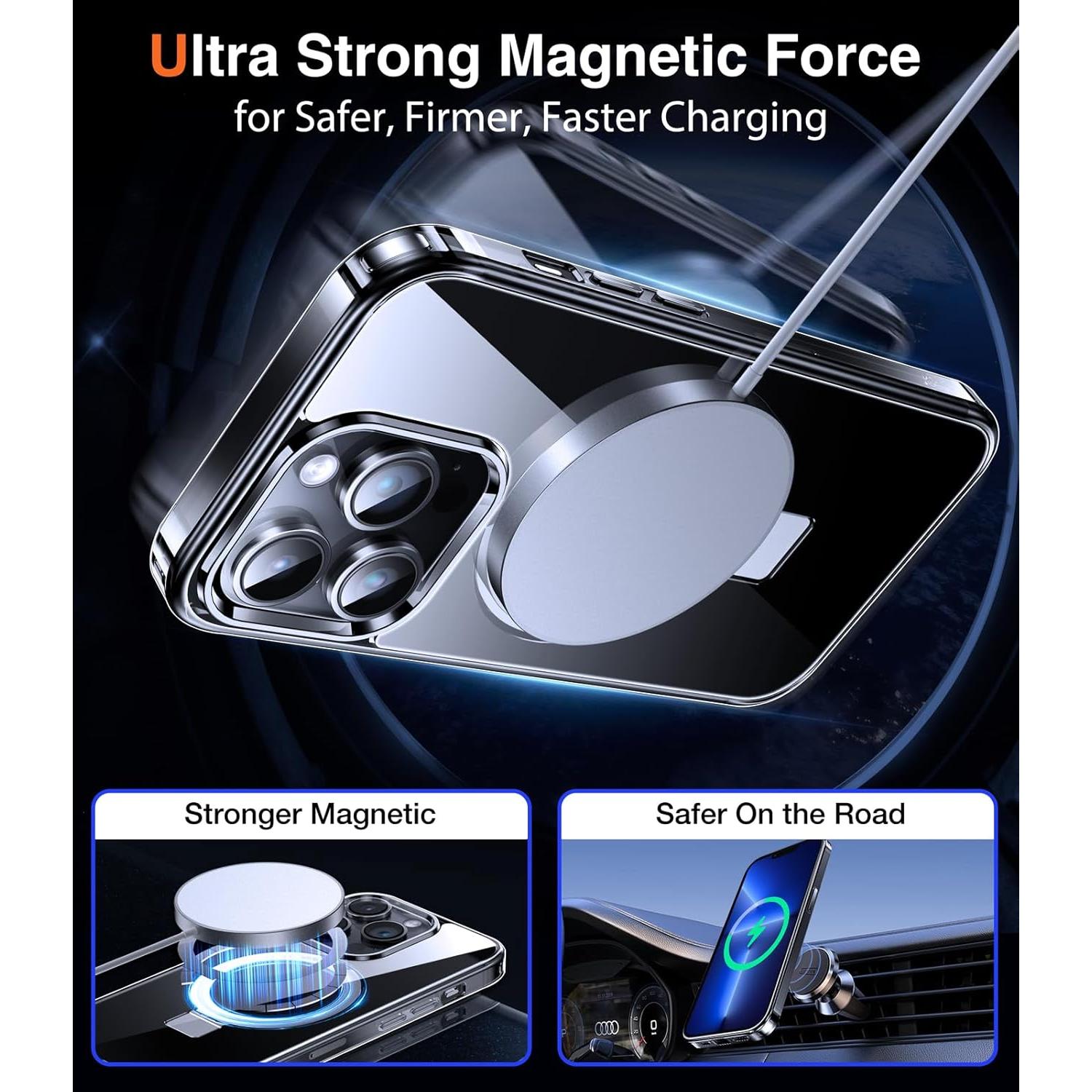 Funda Magnética Chicfun para iPhone 13 Pro Transparente