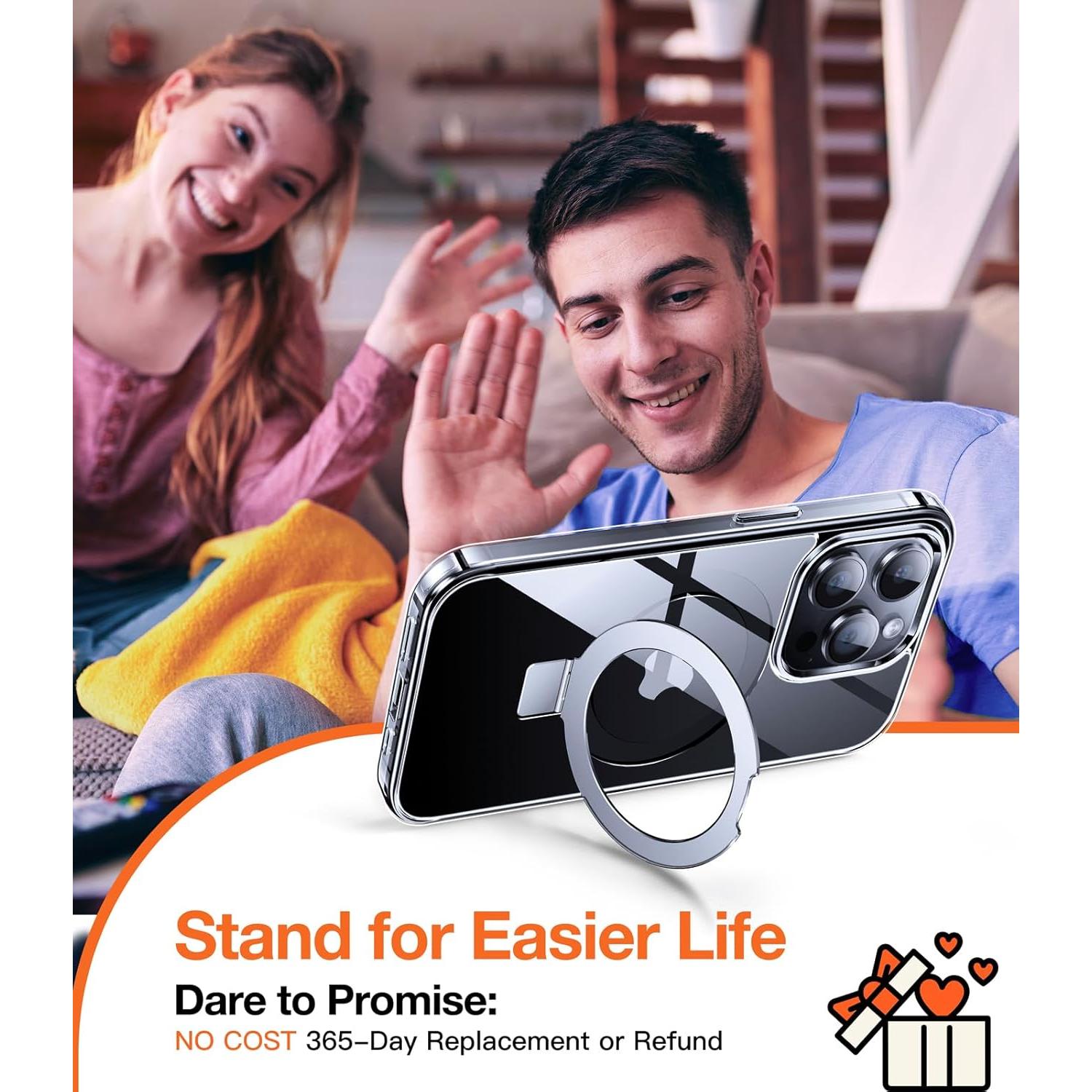 Funda Magnética Chicfun para iPhone 13 Pro Transparente