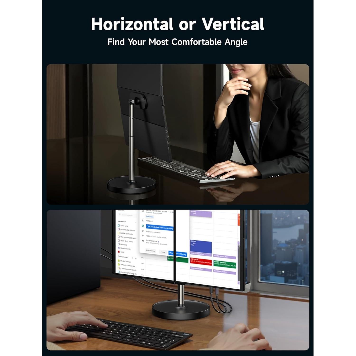 Soporte Magnético JSAUX para Monitor FlipGo 13.5" a 16"