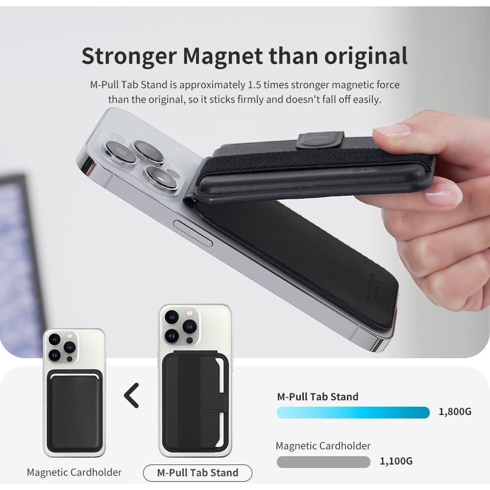 Cartera Magnética Sinjimoru para iPhone 16/15/14/13/12 Marrón