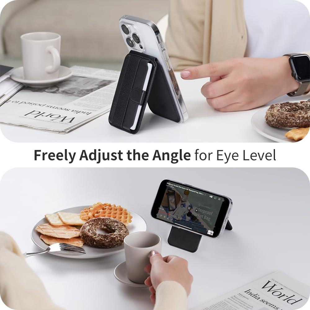 Cartera Magnética Sinjimoru para iPhone 16/15/14/13/12 Marrón