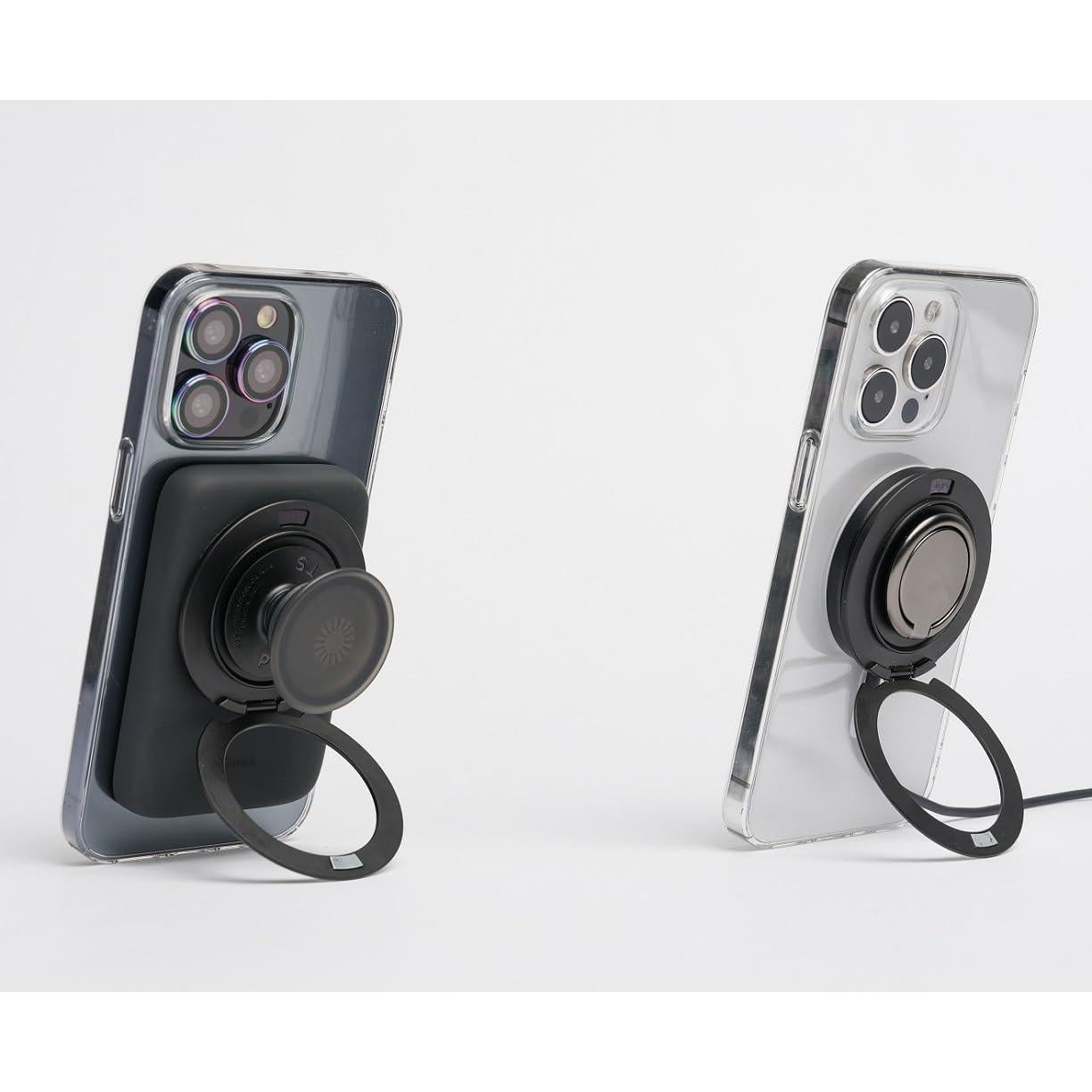 Soporte Magnético Ganinno R para iPhone 12-16 Pro Max - Aluminio Negro